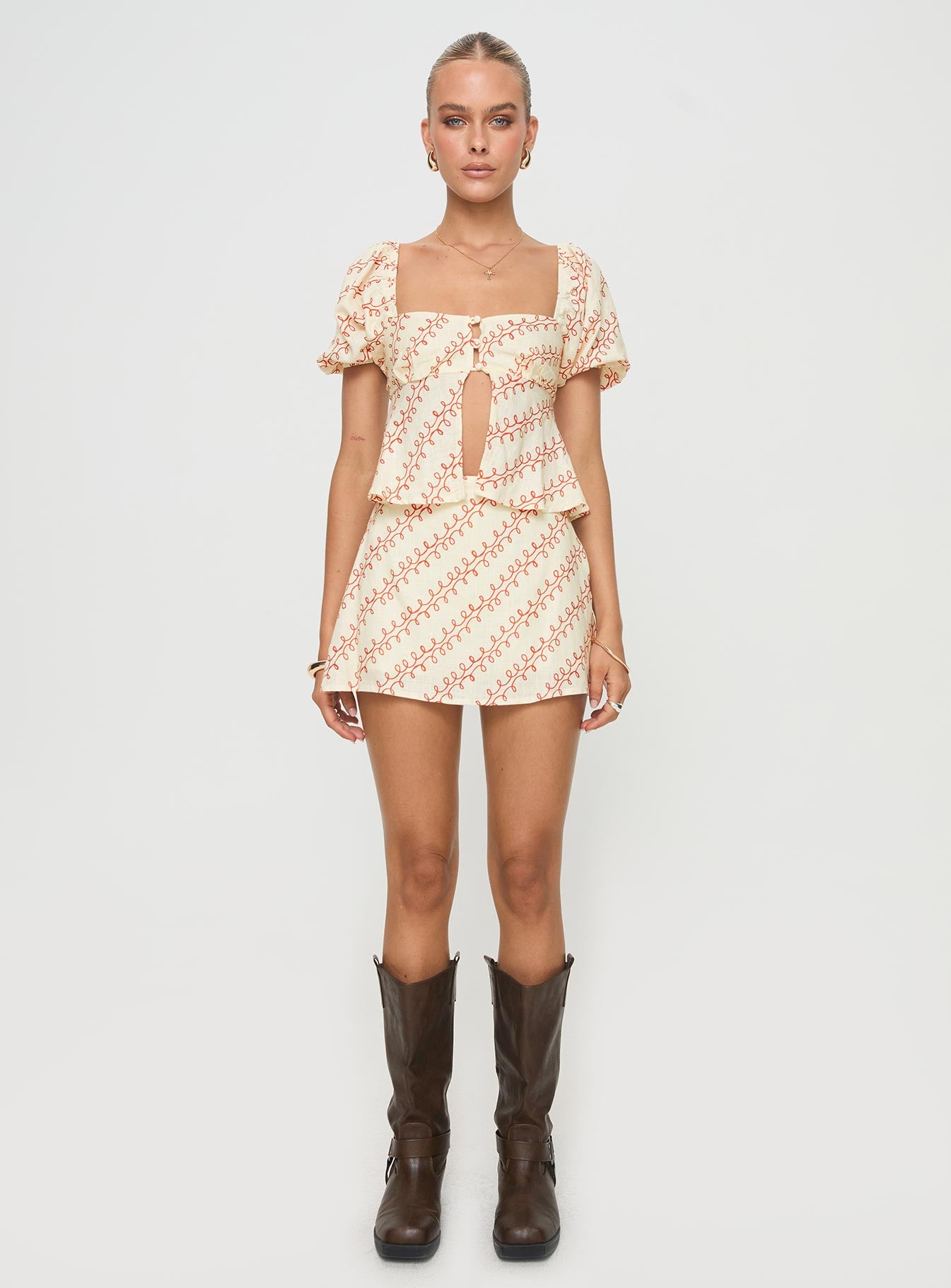 Adios Linen Blend Skort Multi - Image 7