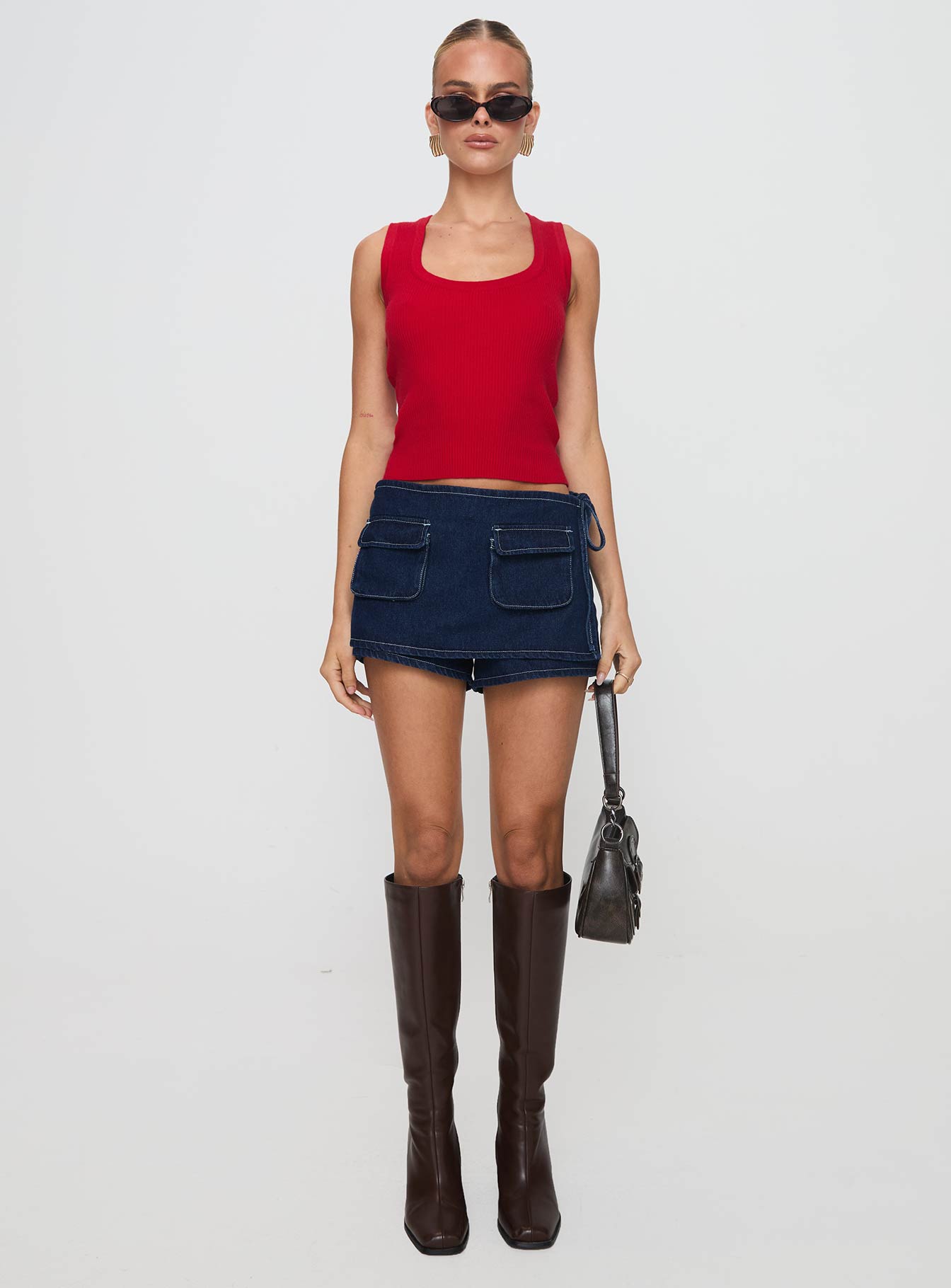 Issues Knit Top Red - Image 7