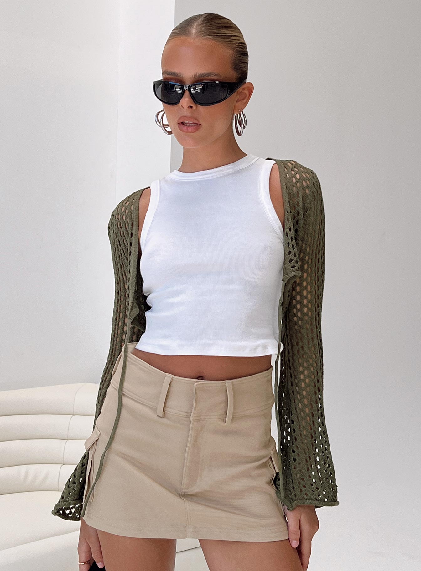 Savi Long Sleeve Cardigan Green - Image 9