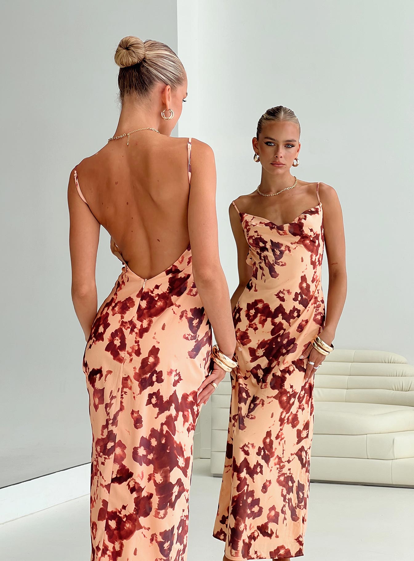 Gracele Maxi Dress Pink Floral - Image 7