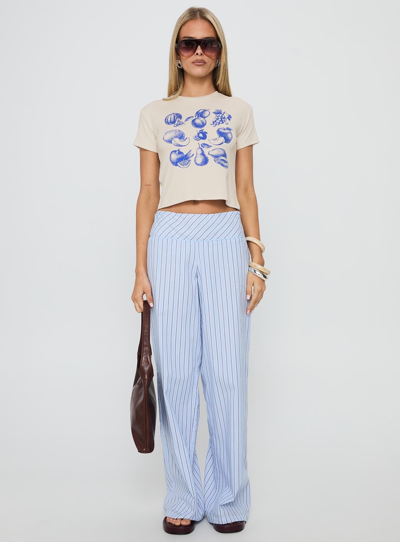 Veggie Patch Graphic Top Grey - Image 7