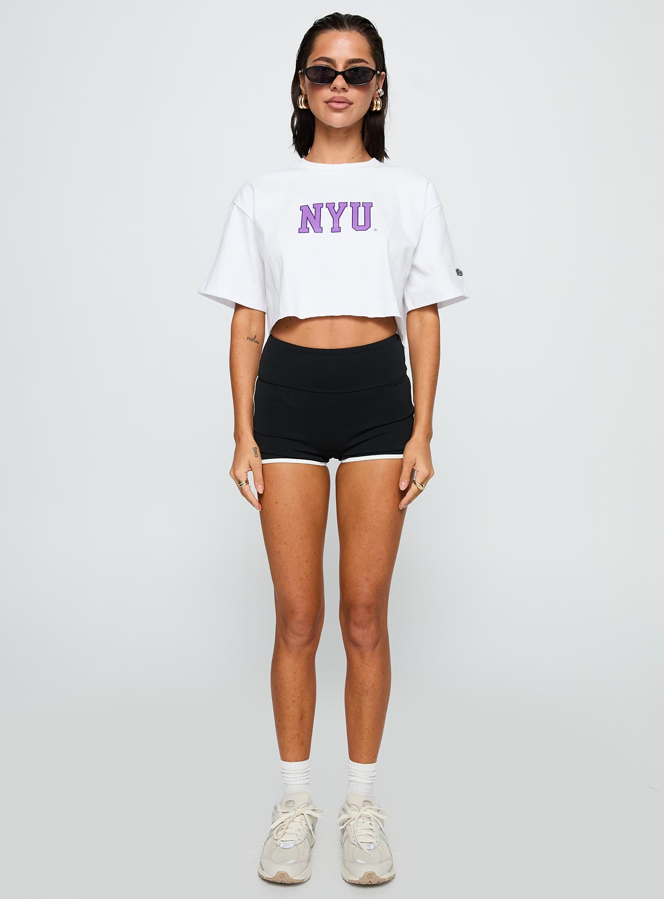 Nyu Track Tee White - Image 7