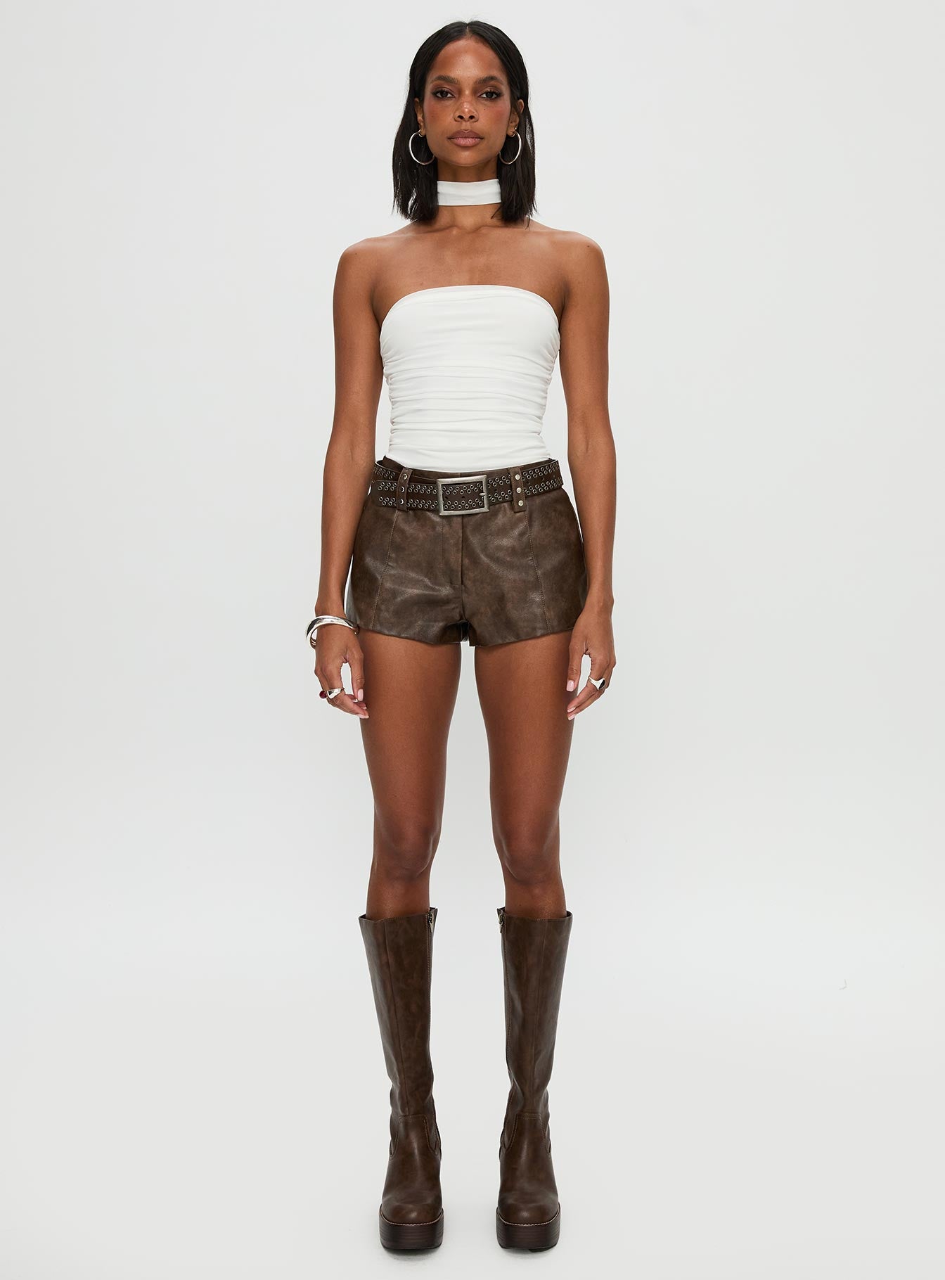 Sorelle Scarf Bodysuit White - Image 7