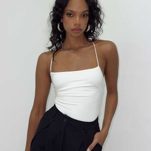 Karlah Bodysuit White