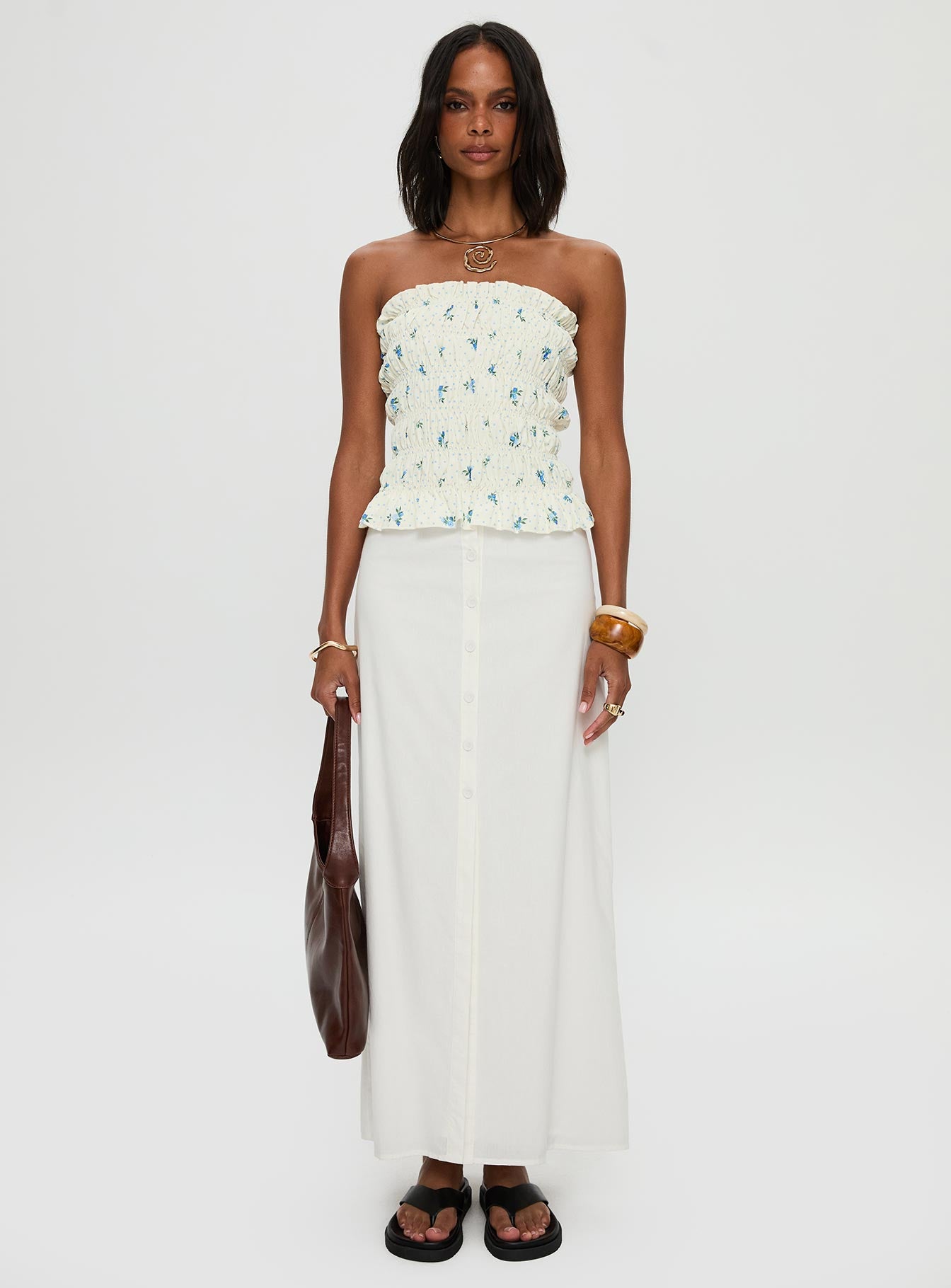 Jasmira Maxi Skirt White - Image 7