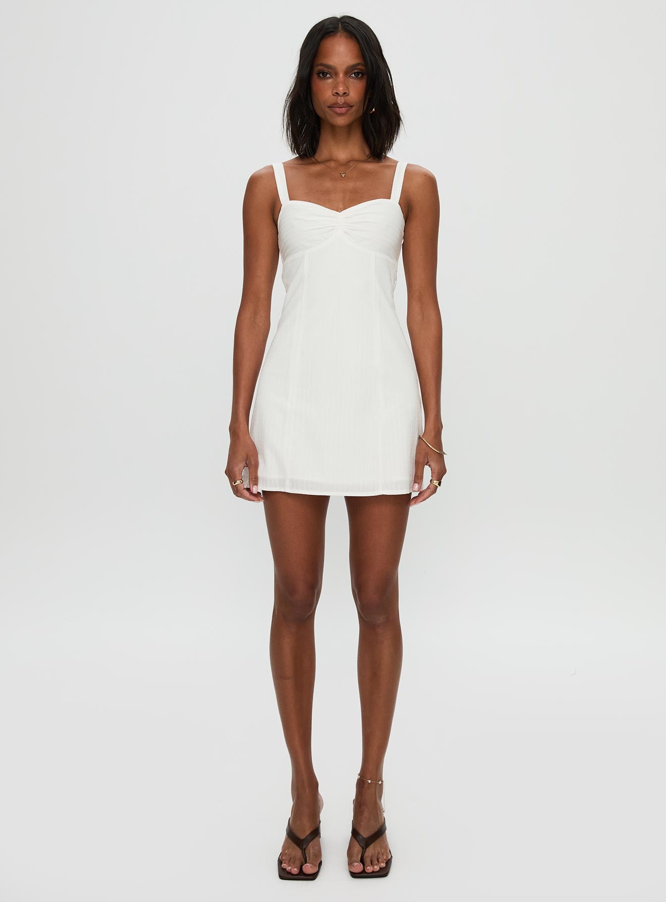 Summer Isles Mini Dress White - Image 7