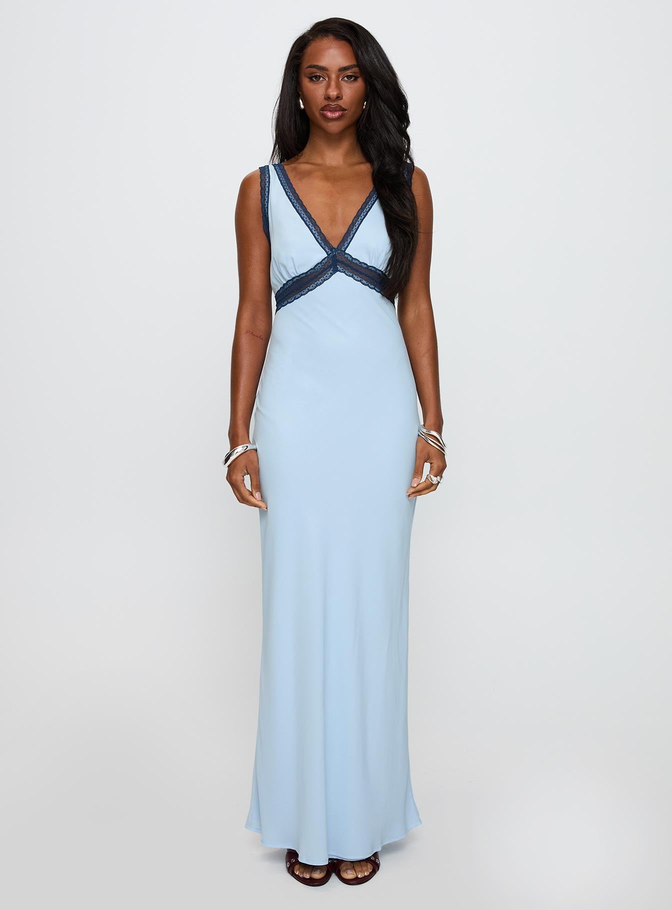Maelene Maxi Dress Blue - Image 7