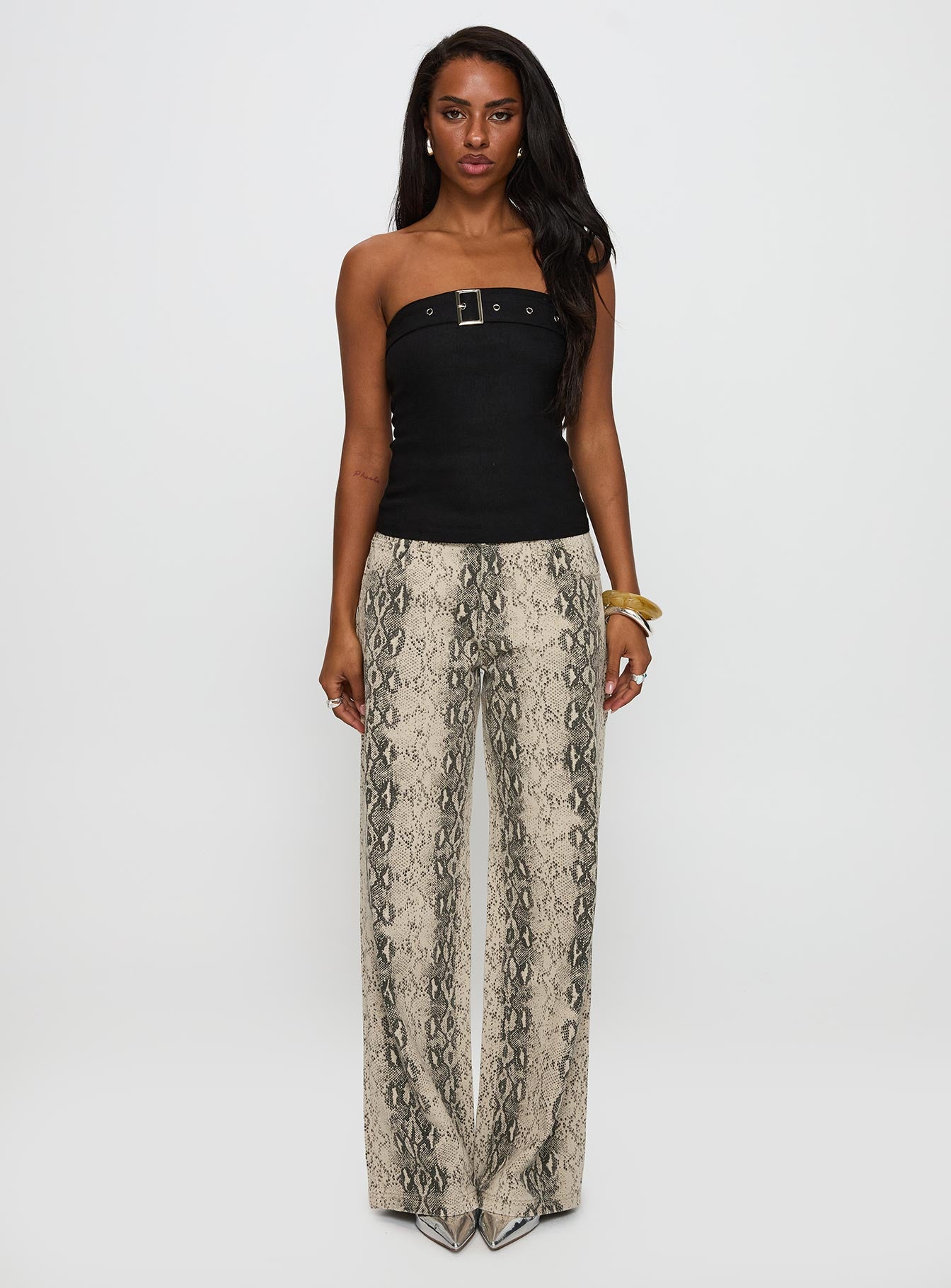 Serpentina Low Rise Straight Leg Jeans Snake - Image 7