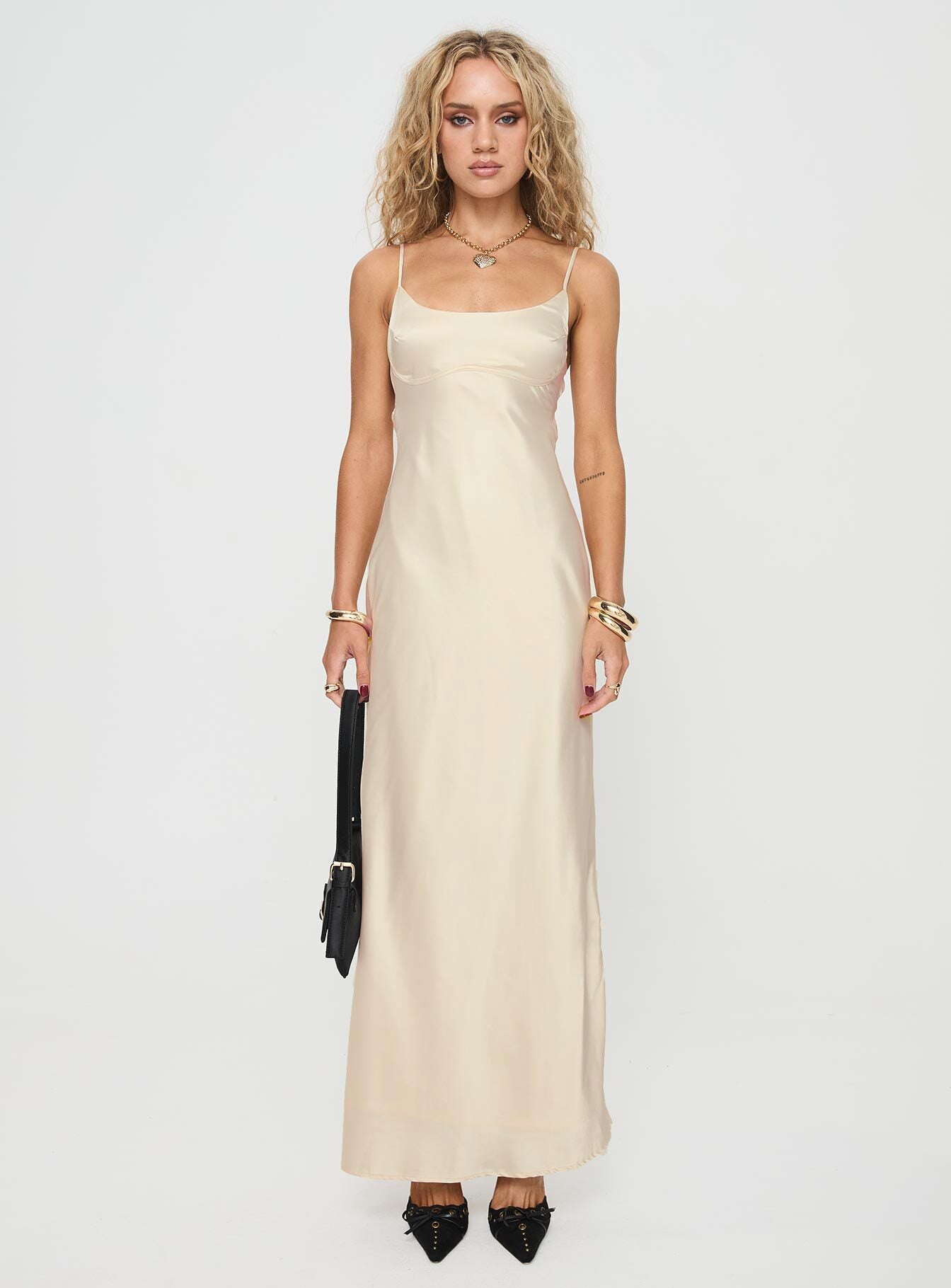 Ravia Maxi Dress Champagne - Image 7