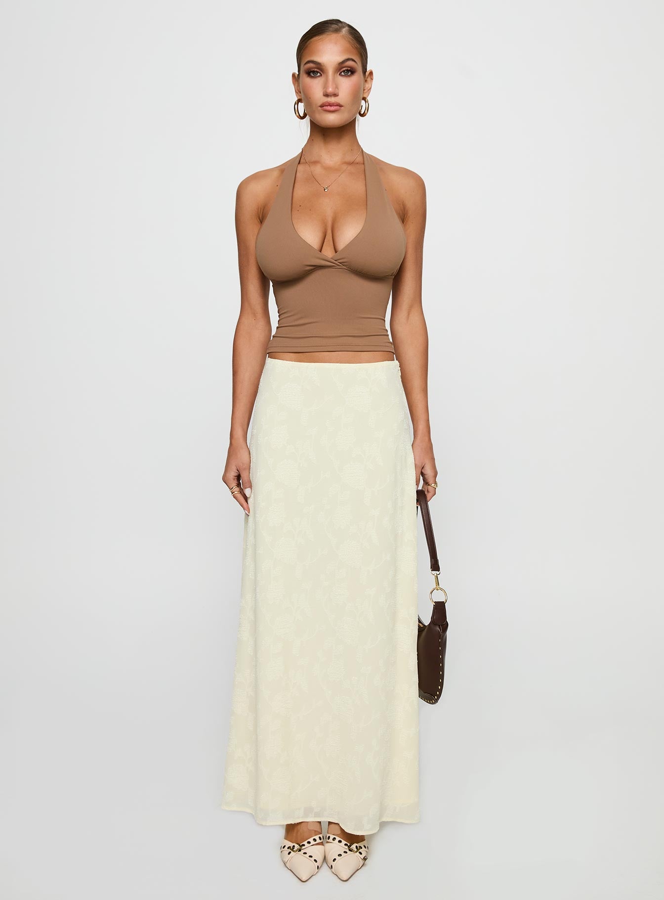 Su Casa Low Waist Maxi Skirt Yellow - Image 7