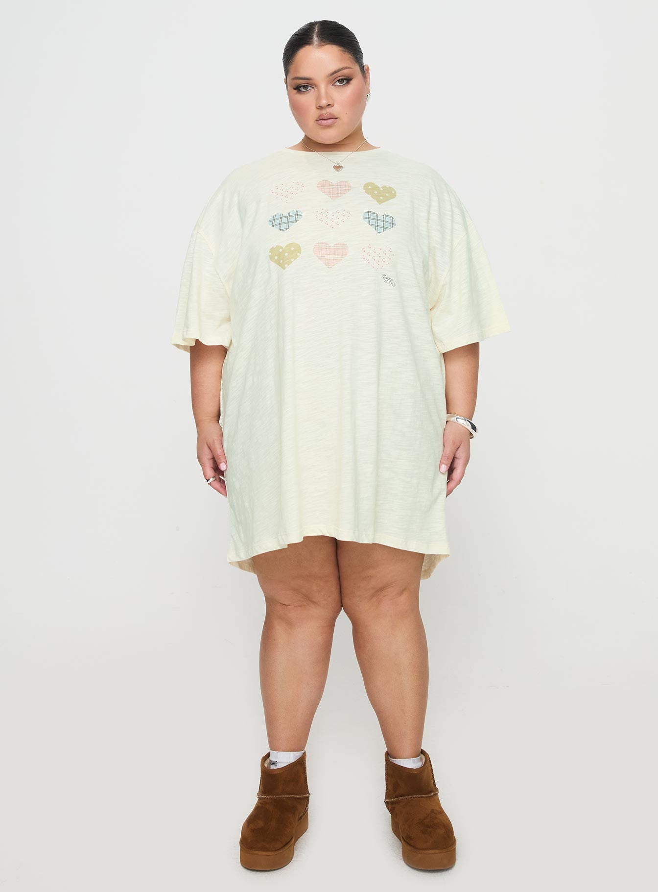 Heart Strong Nightie Sleep Dress Multi Curve - Image 7