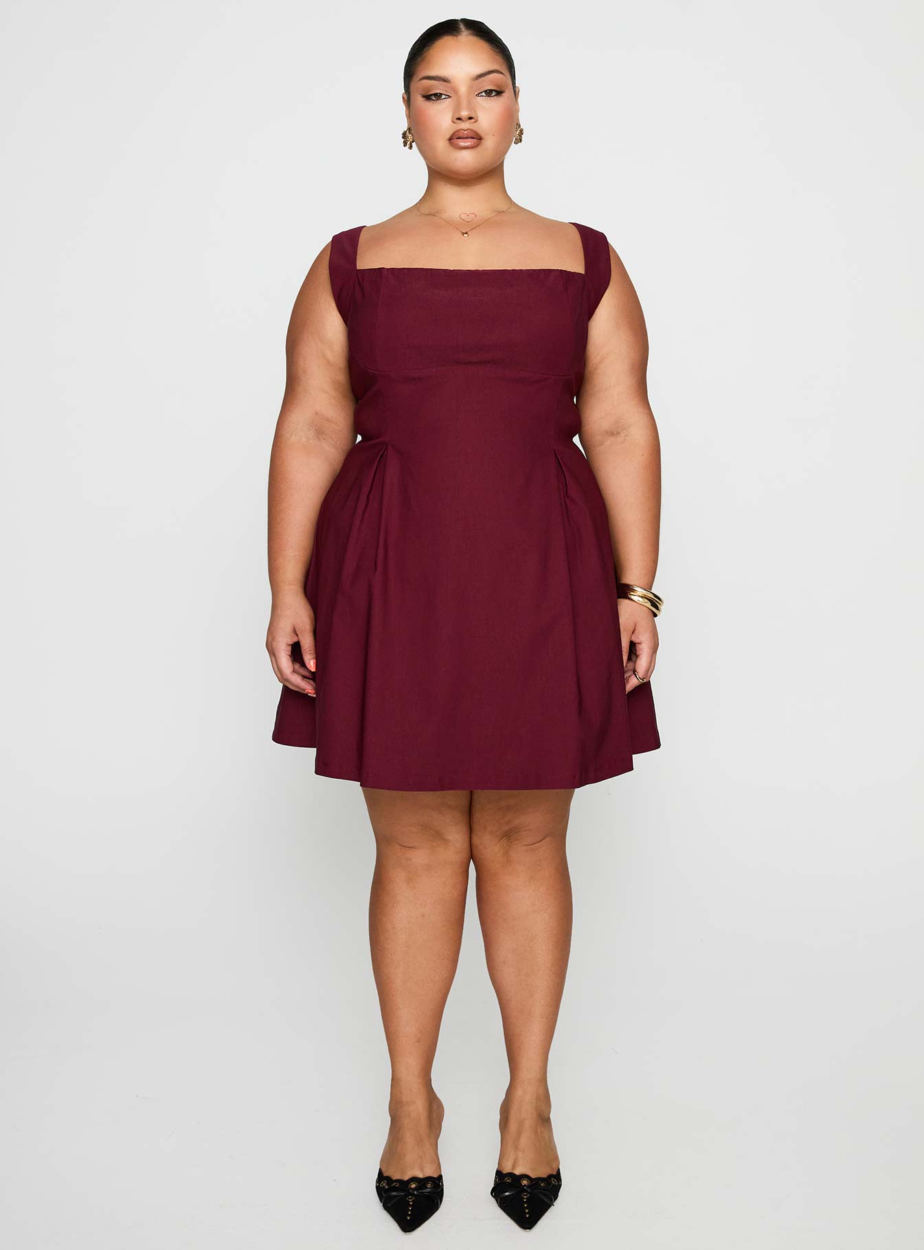 Xanthus Mini Dress Red Curve - Image 6