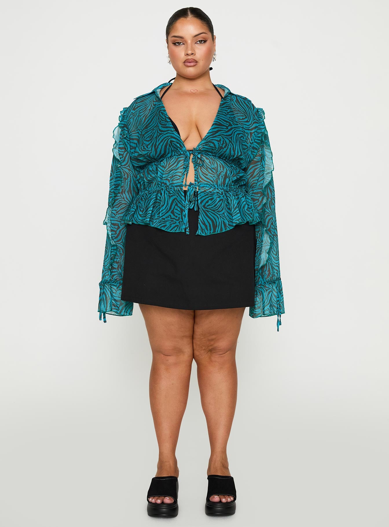 Holidaze Long Sleeve Top Zebra Curve - Image 7