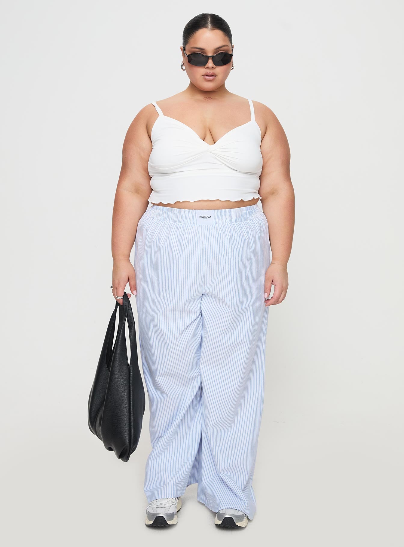 Beach House Pants Blue Stripe Curve - Image 7