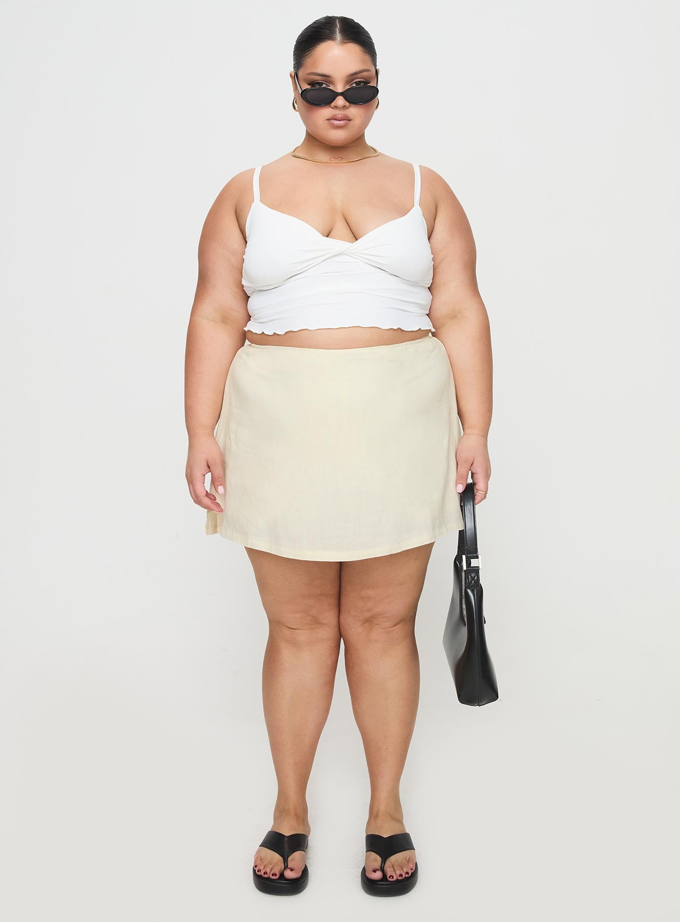 Gigi Skort Linen Cream Curve - Image 7