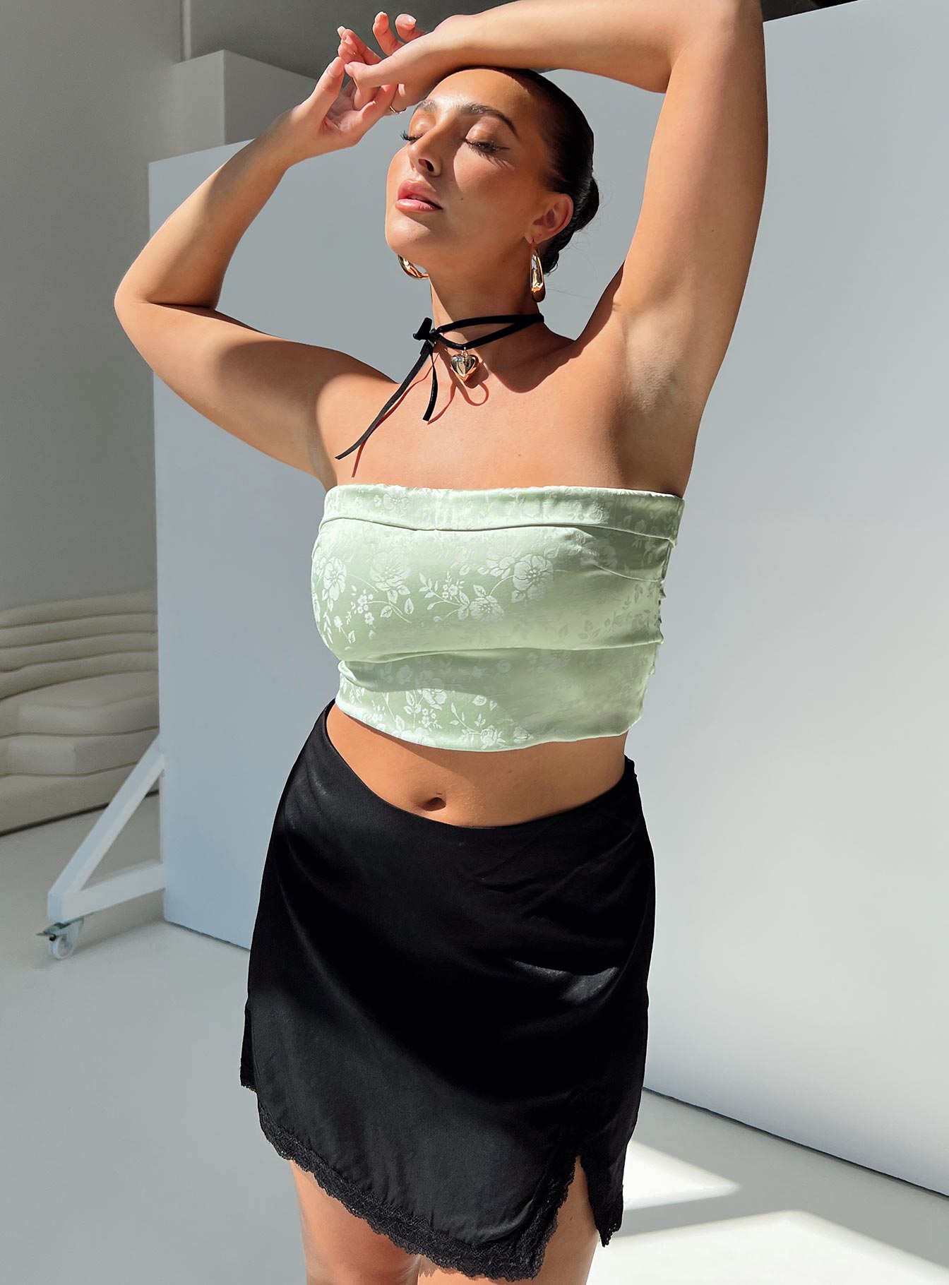 Essen Strapless Top Green - Image 7