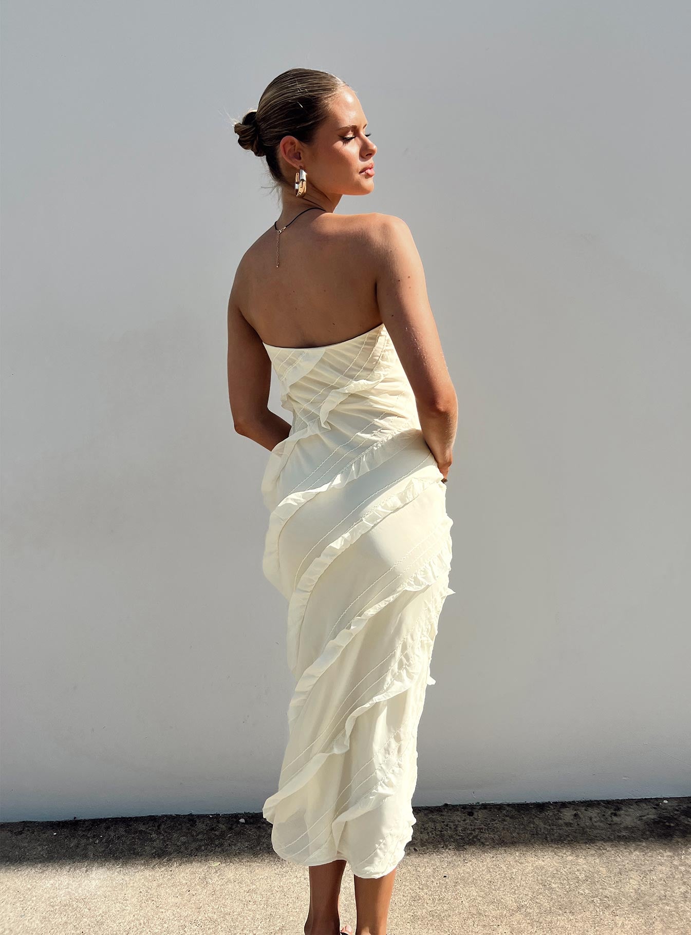 Baylie Maxi Dress Yellow - Image 6