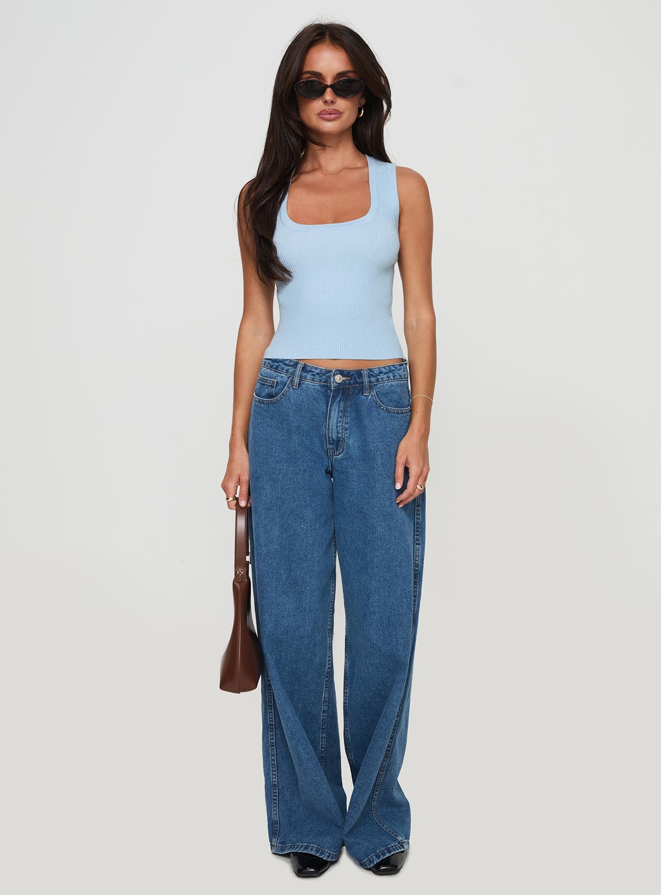 Issues Knit Top Blue - Image 6