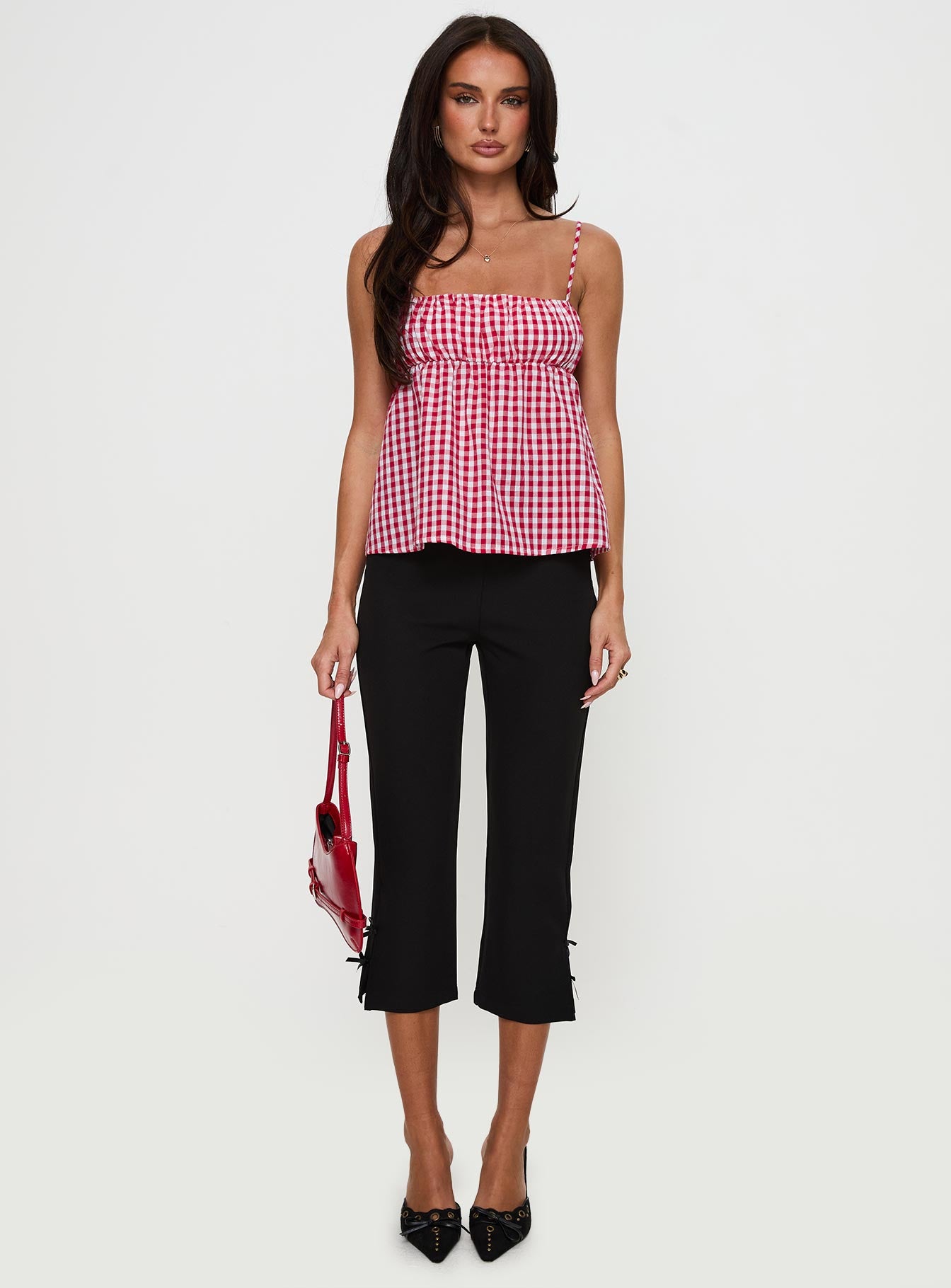 Mirabellah Frill Top Red Gingham - Image 6