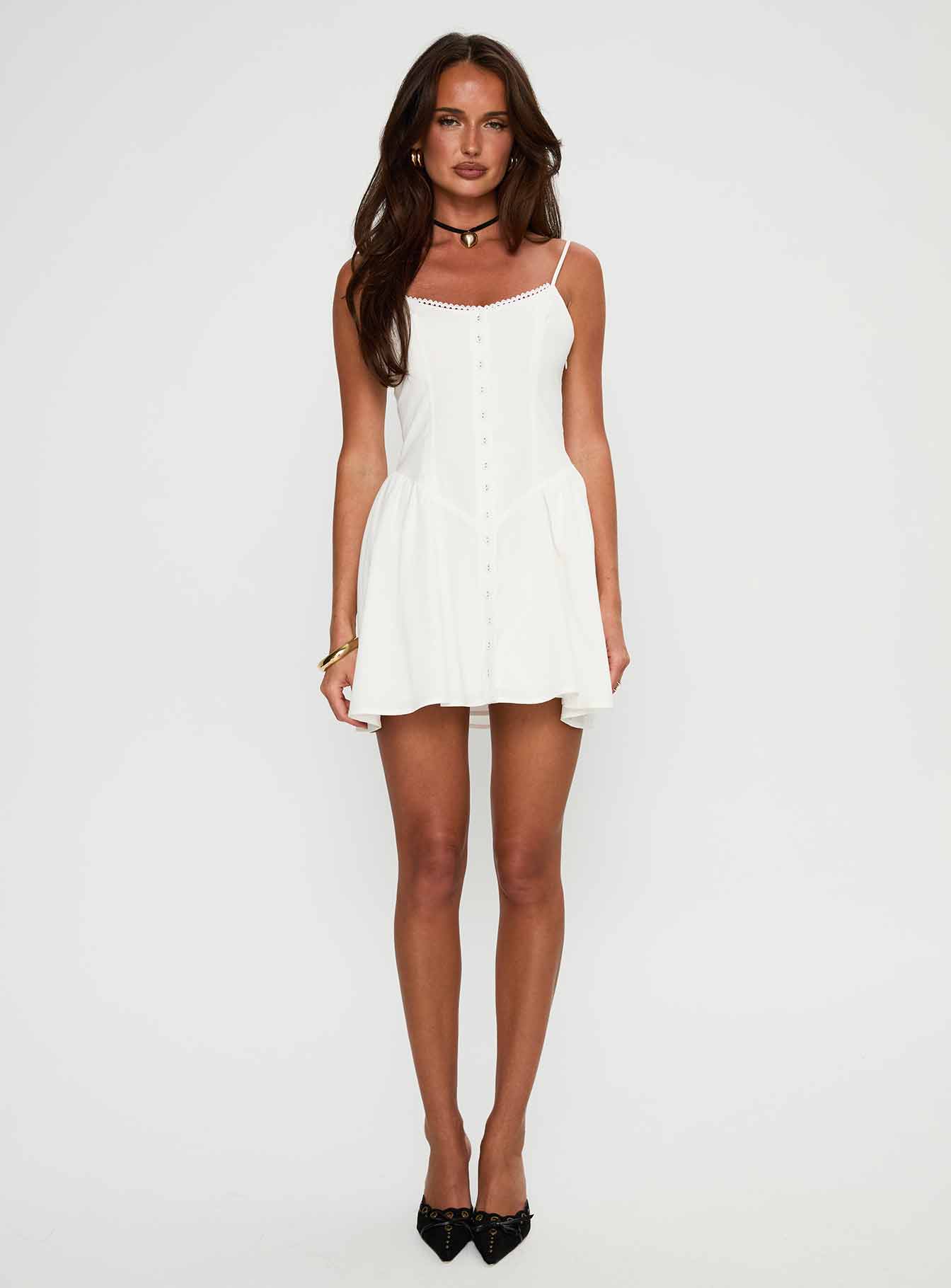 Toulouse Mini Dress White - Image 6
