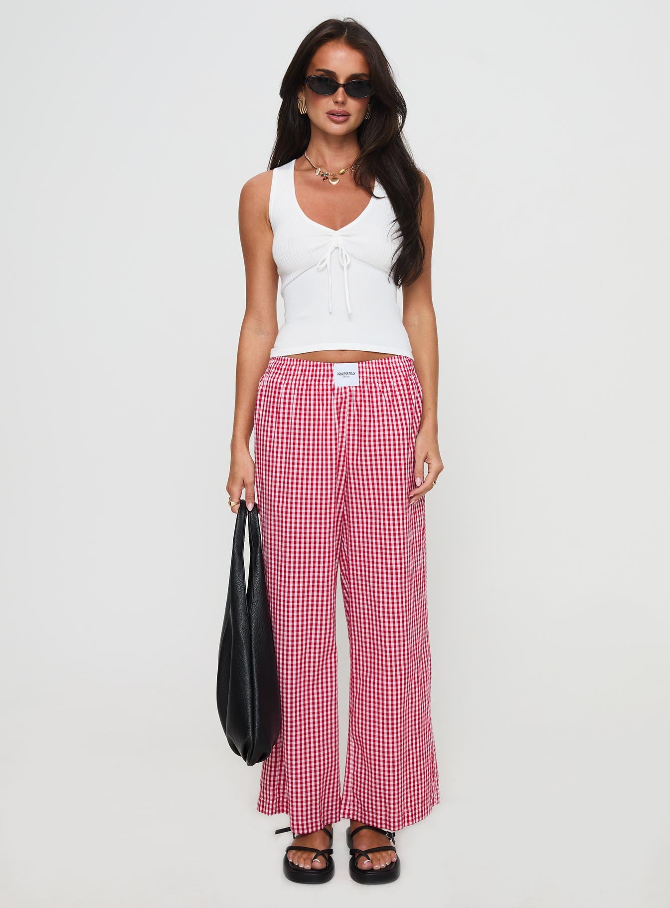 Beach House Pants Red Gingham - Image 6