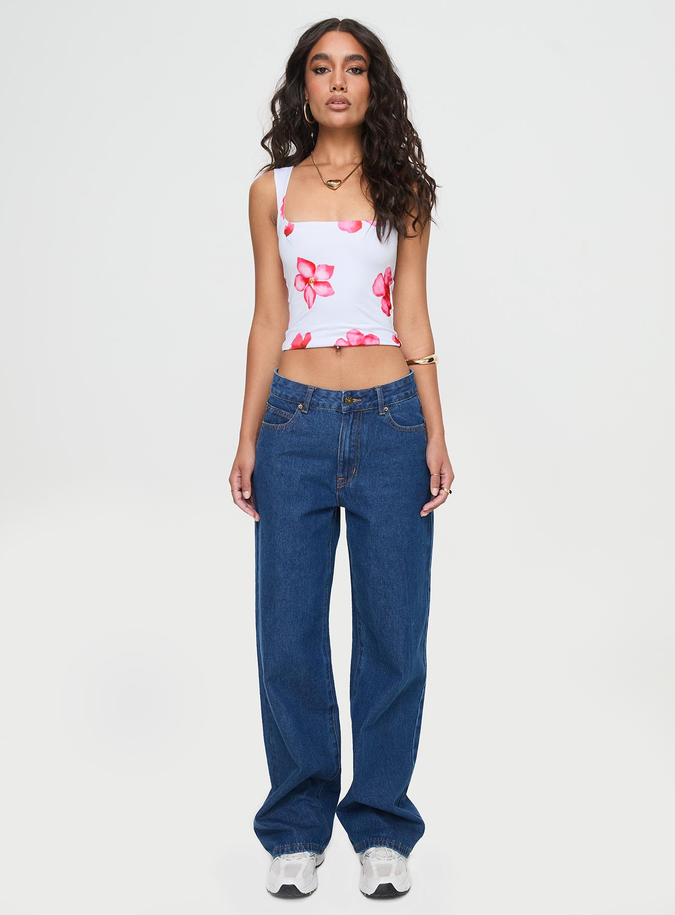 Back In Time Top White Floral - Image 7