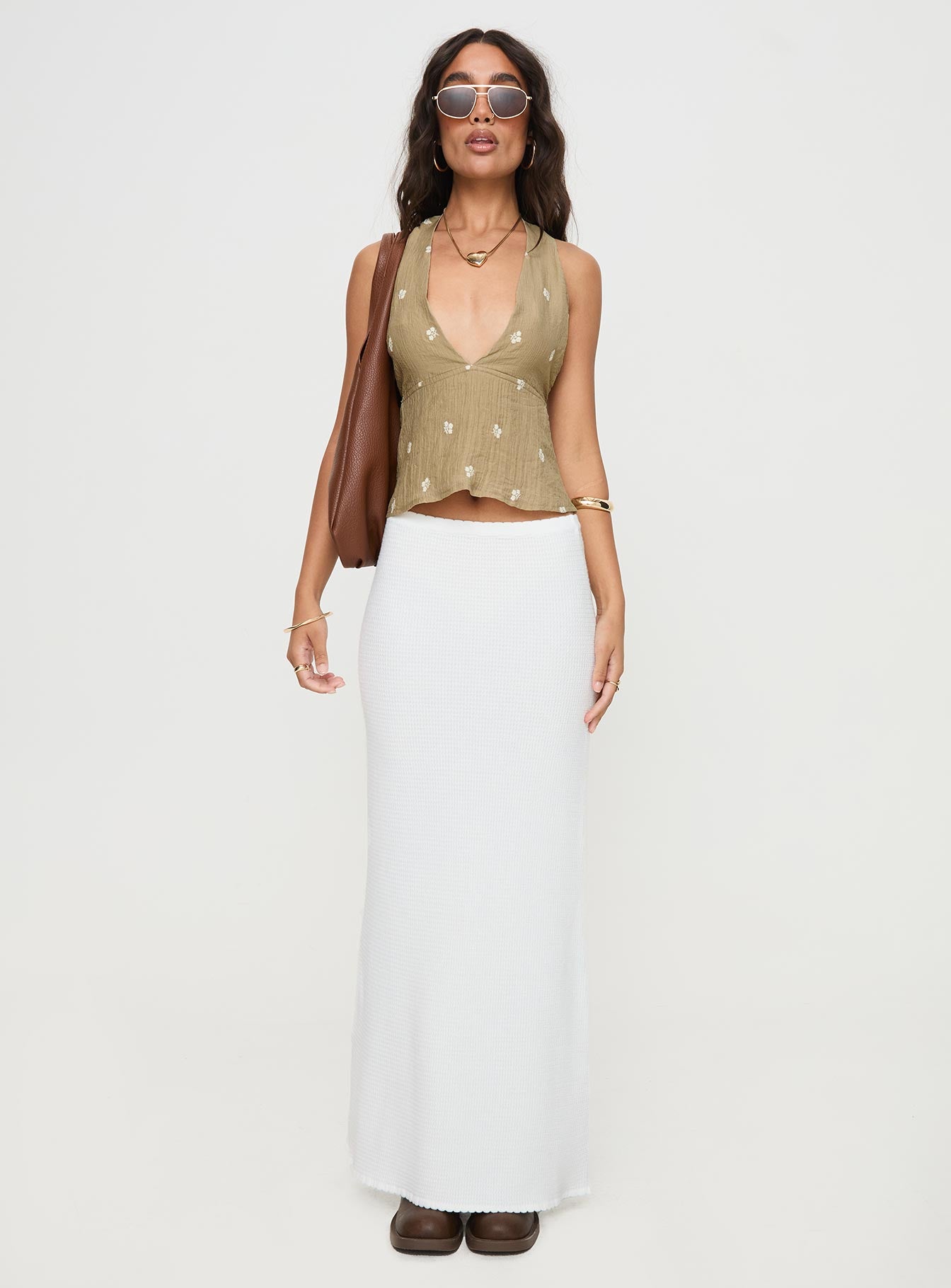 Zachariah Halter Top Brown - Image 7