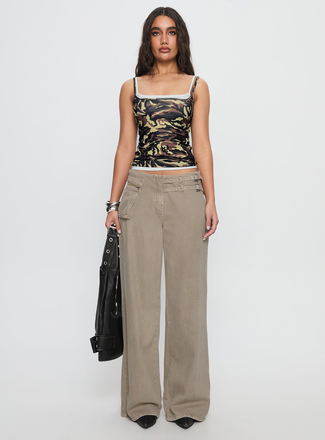 No Rules Layered Cami Top Camouflage - Image 7