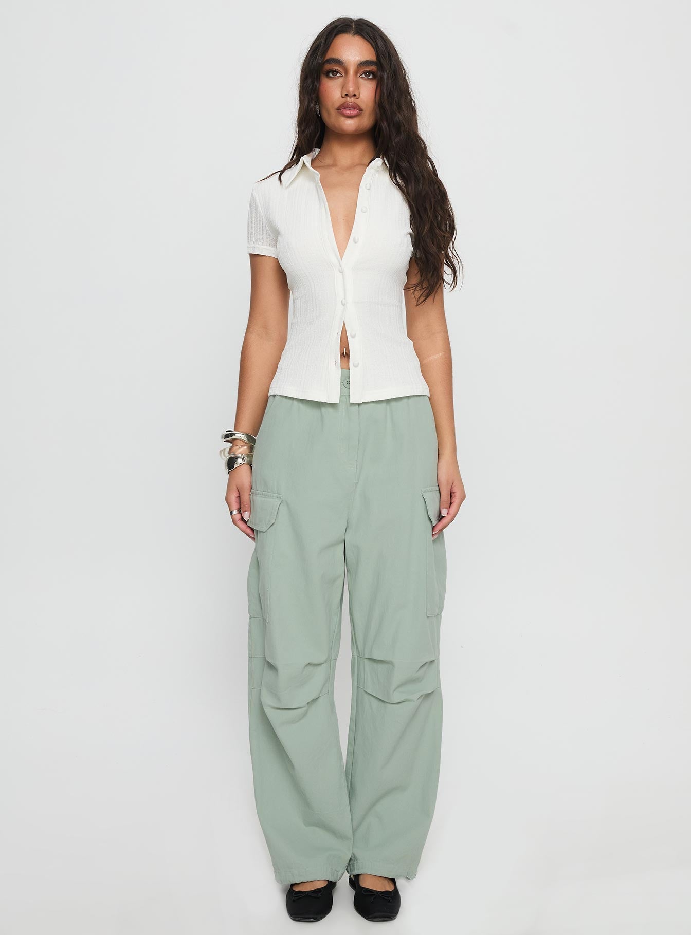 Elanthea Cargo Pants Green - Image 6