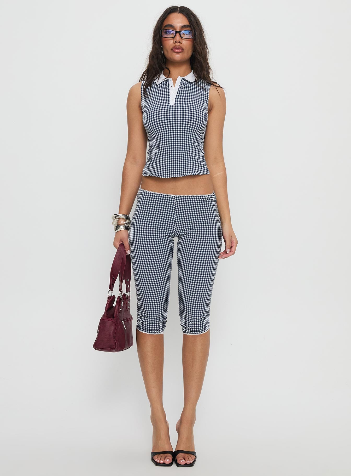Tisuka Top Navy Check - Image 7