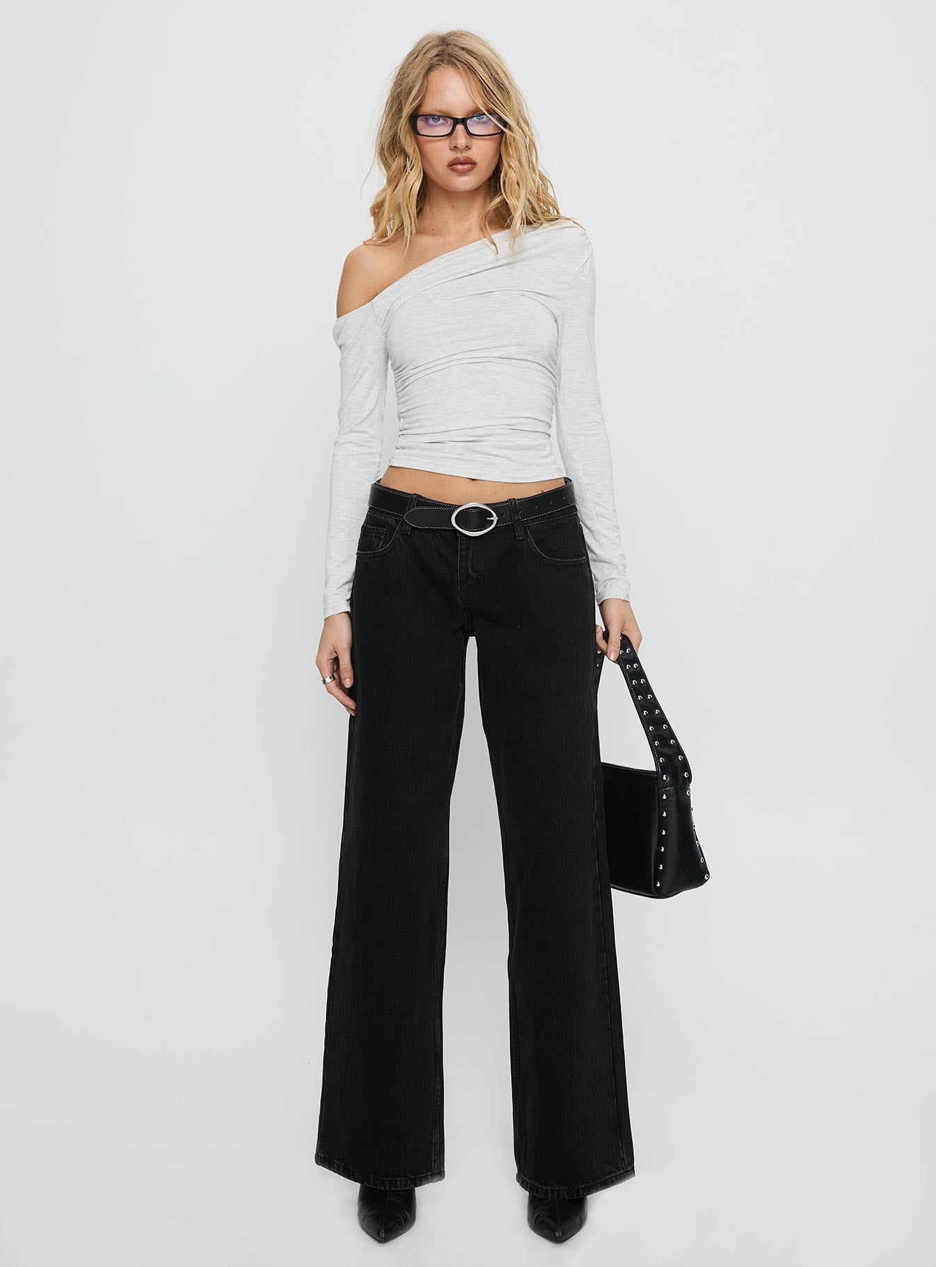 Ellanor Low Rise Straight Leg Jean Washed Black - Image 7