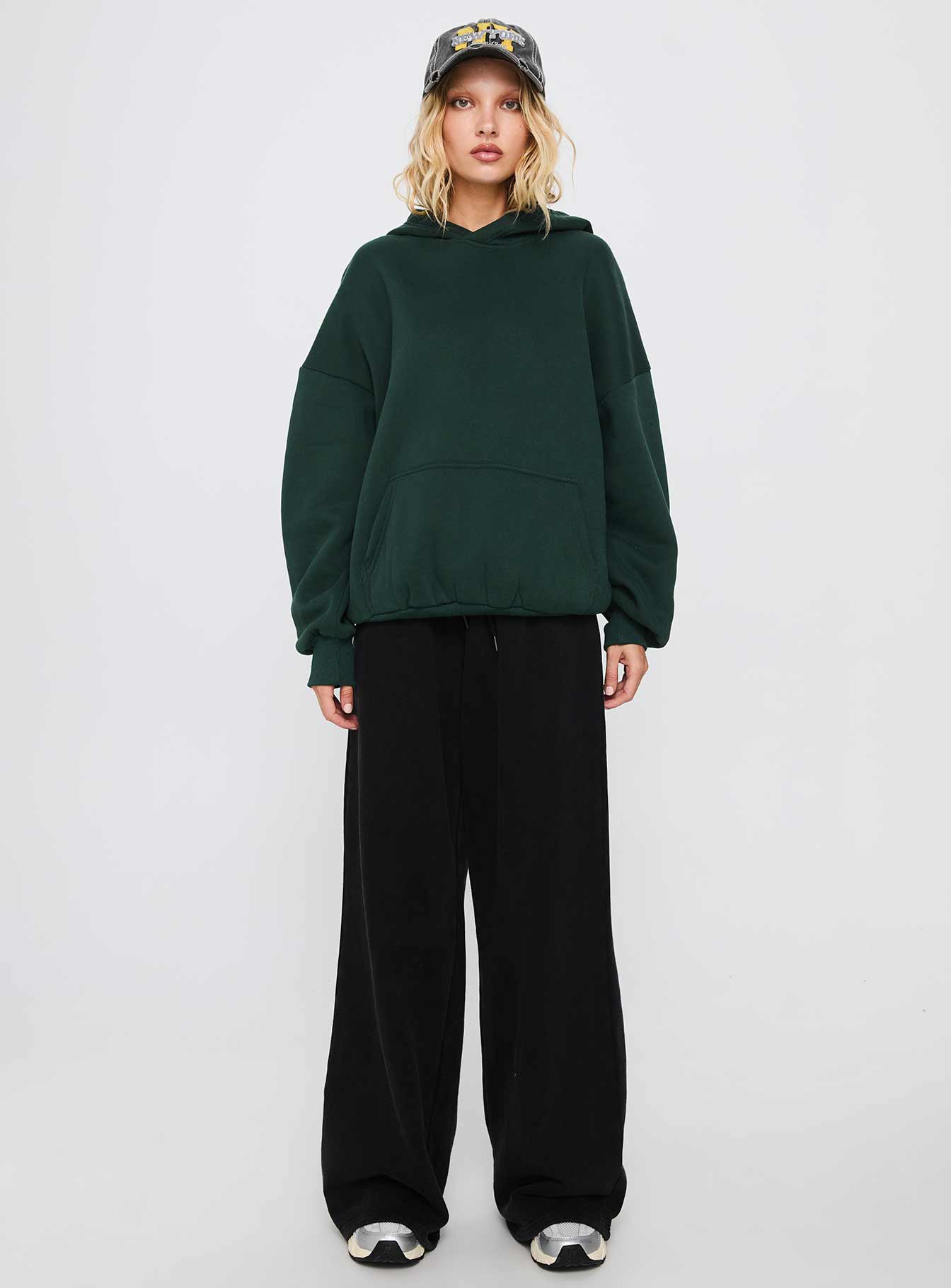 Good Luck Graphic Hoodie Green / Blue - Image 7