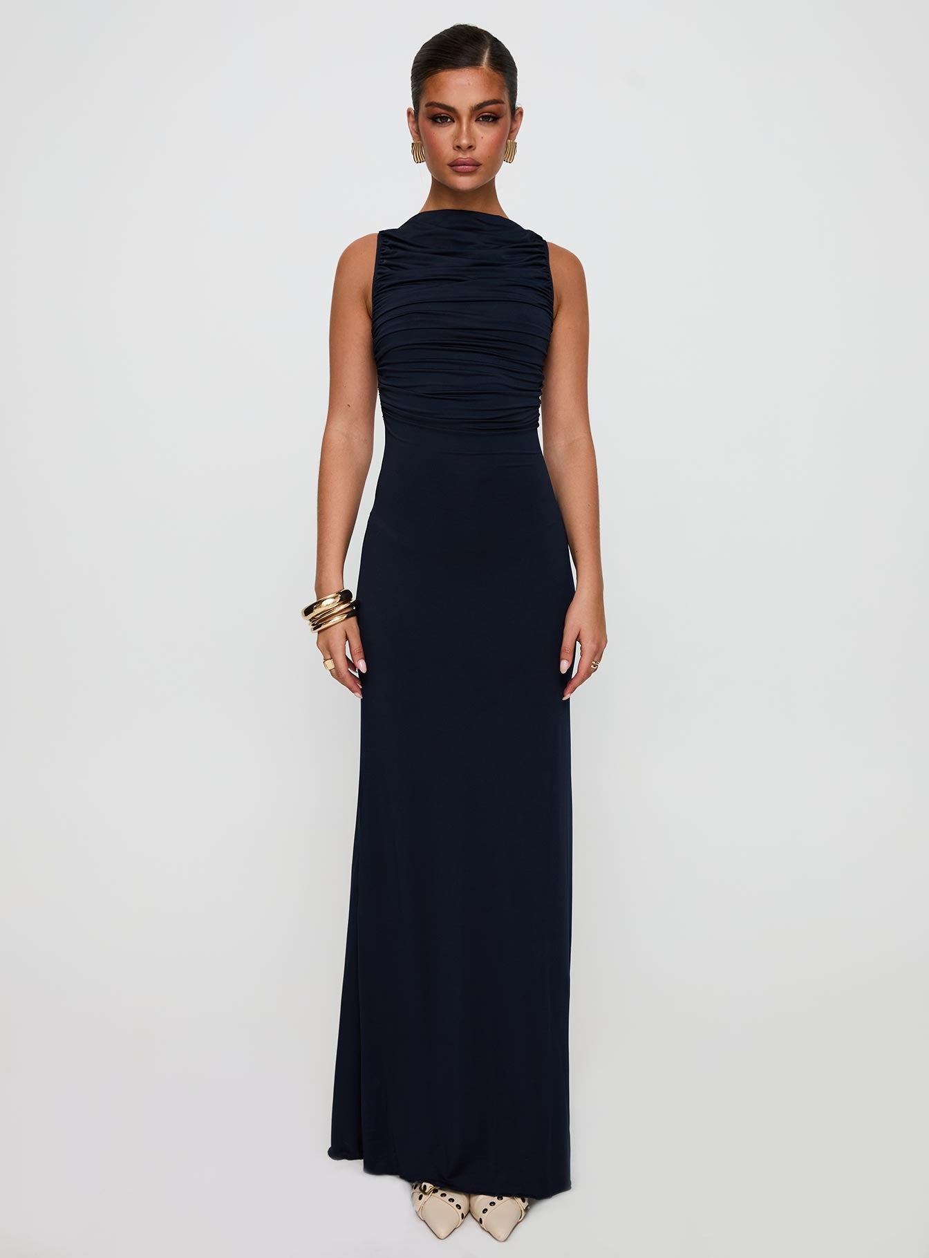 Undeniable Cut Out Maxi Dress Navy - Image 7
