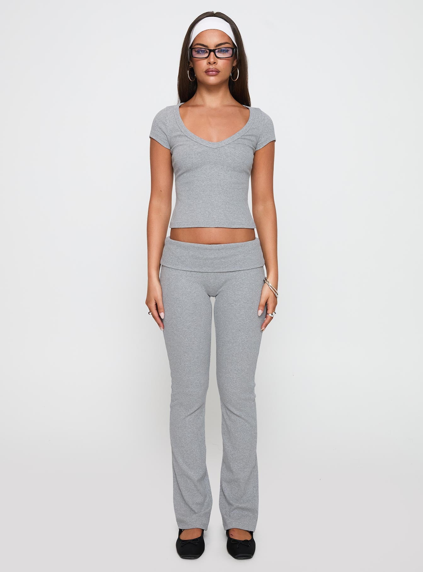 Truth Be Told Straight Leg Pant Grey Marle - Image 7