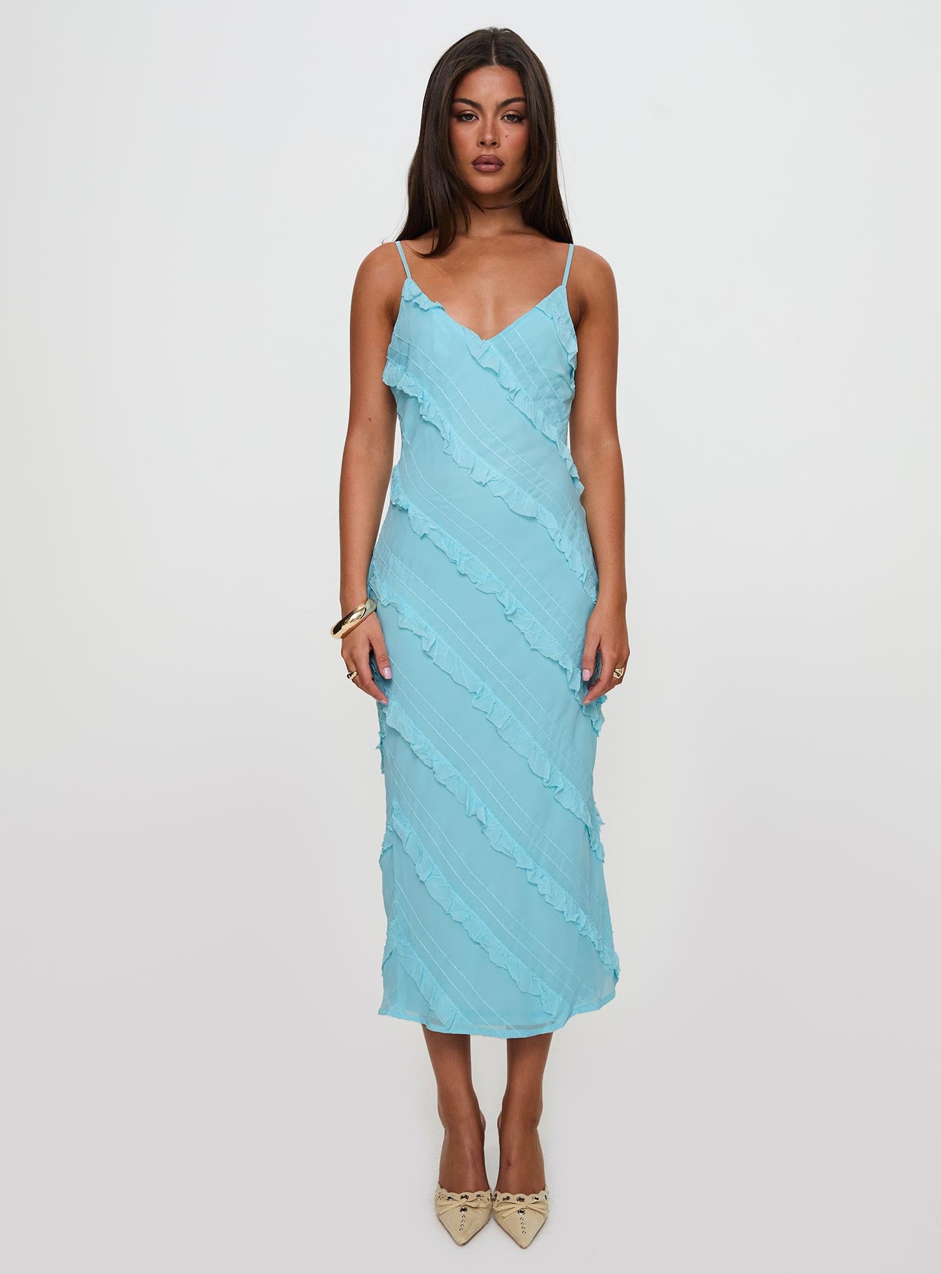 Lars Maxi Dress Turquoise - Image 10
