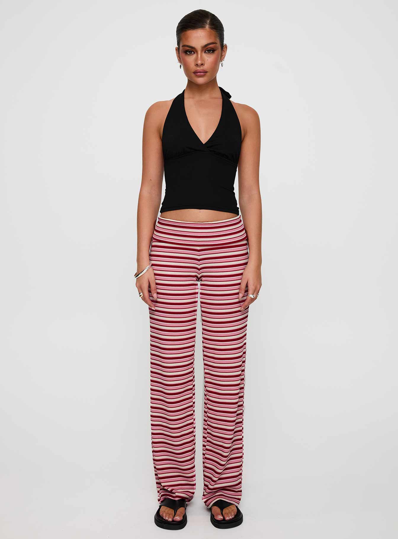 Dreamgirl Folded Pant Pink Multi - Image 7
