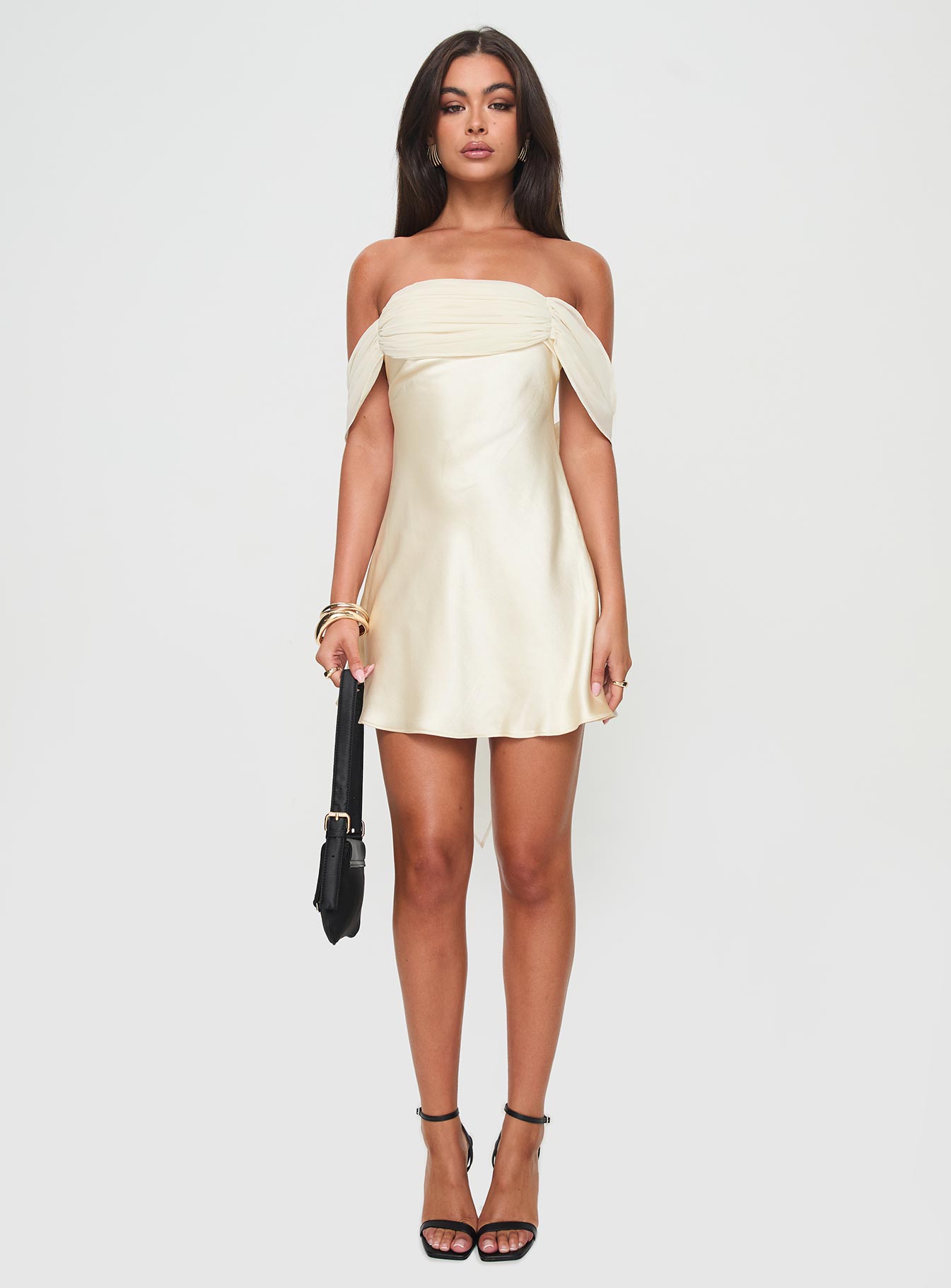Adoration Mini Dress Cream - Image 7