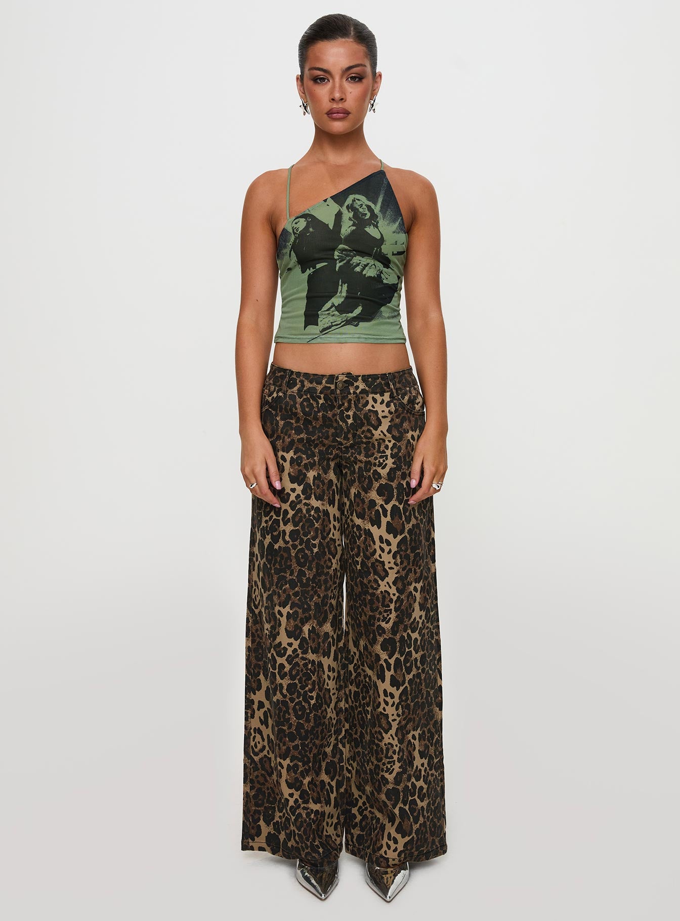 Pantar Low Rise Pants Leopard - Image 10