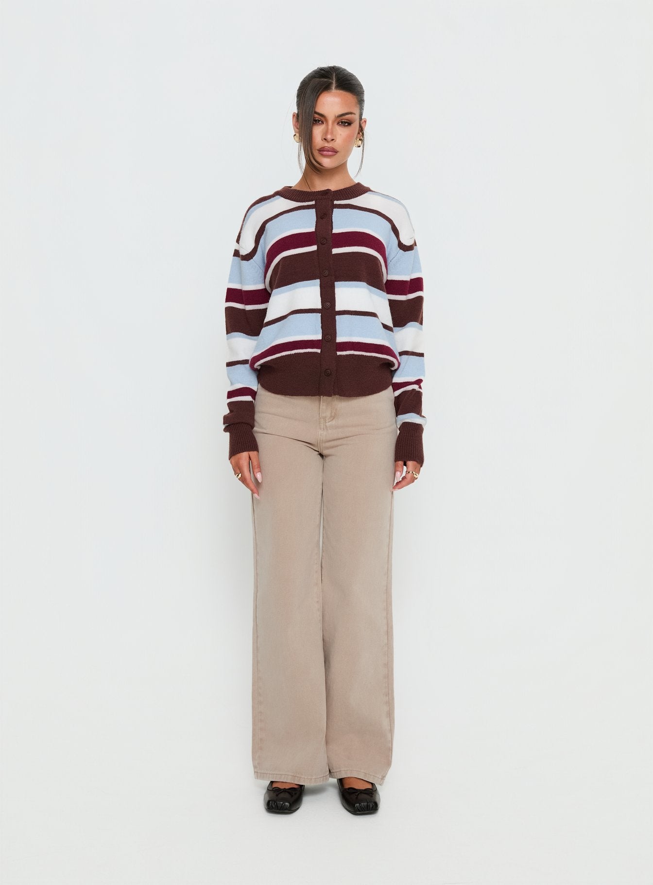 Nicolo High Rise Straight Leg Jeans Concrete - Image 6