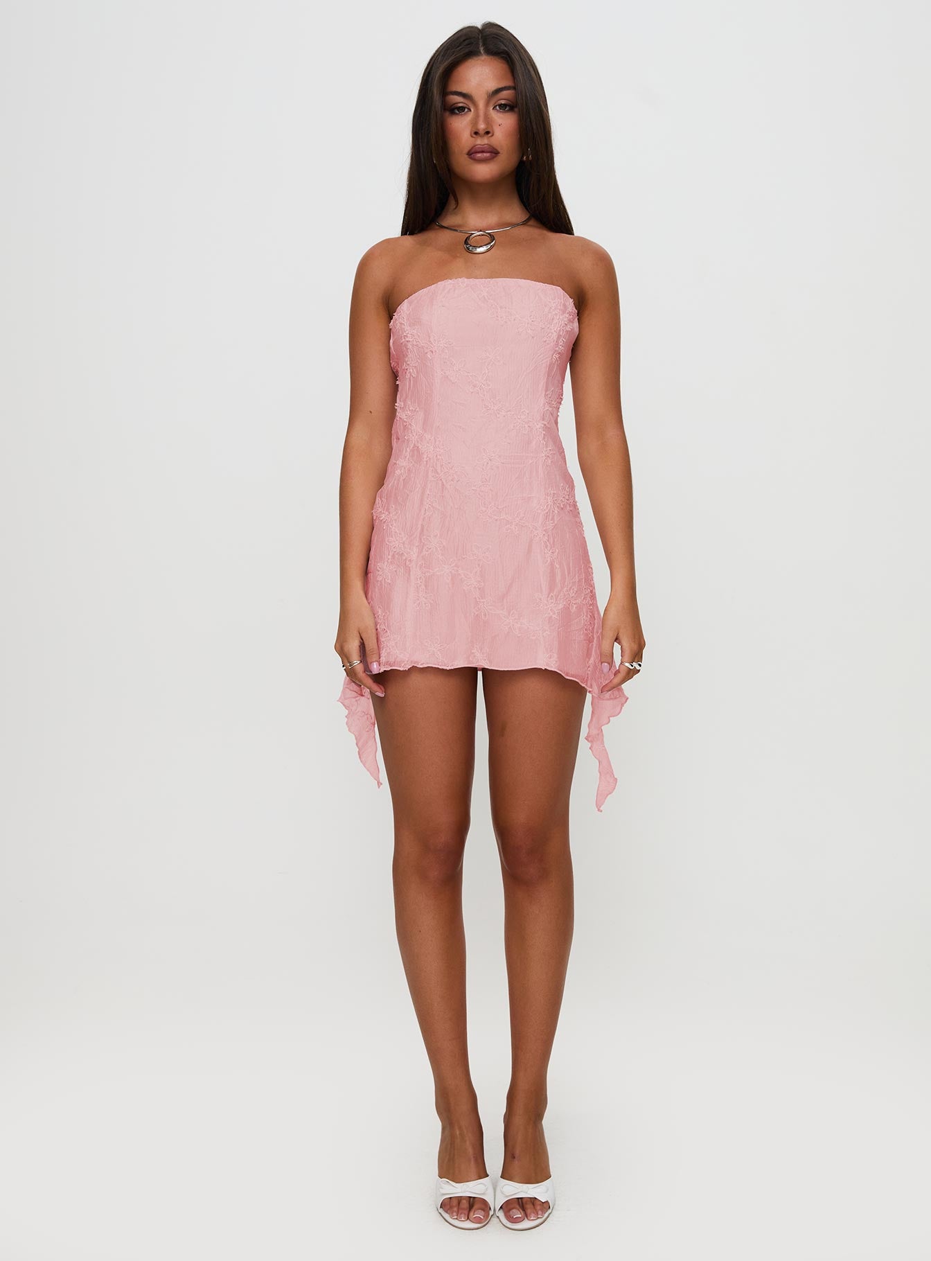 Tomika Strapless Mini Dress Pink - Image 10