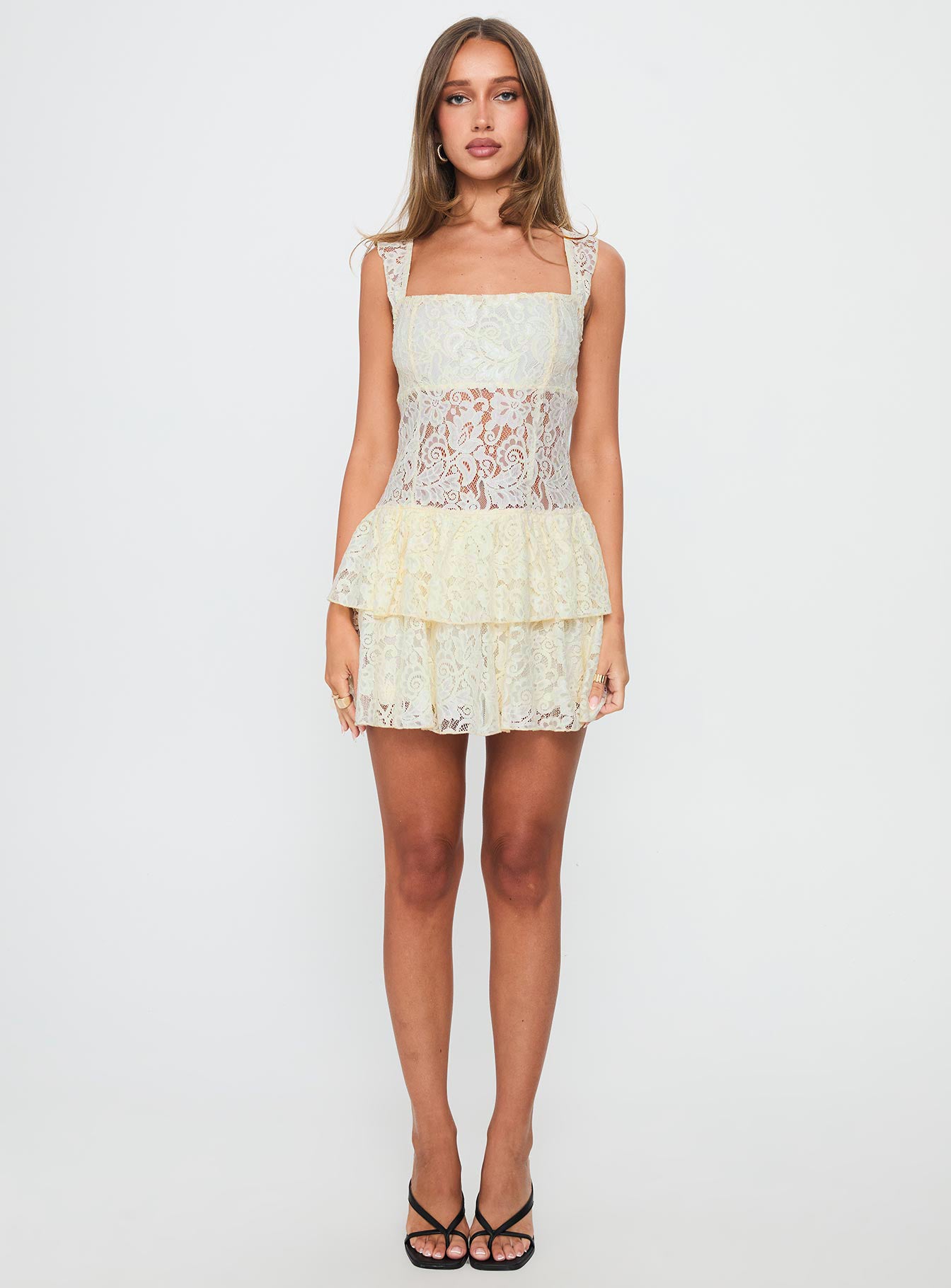True Connections Lace Playsuit Cream - Image 7