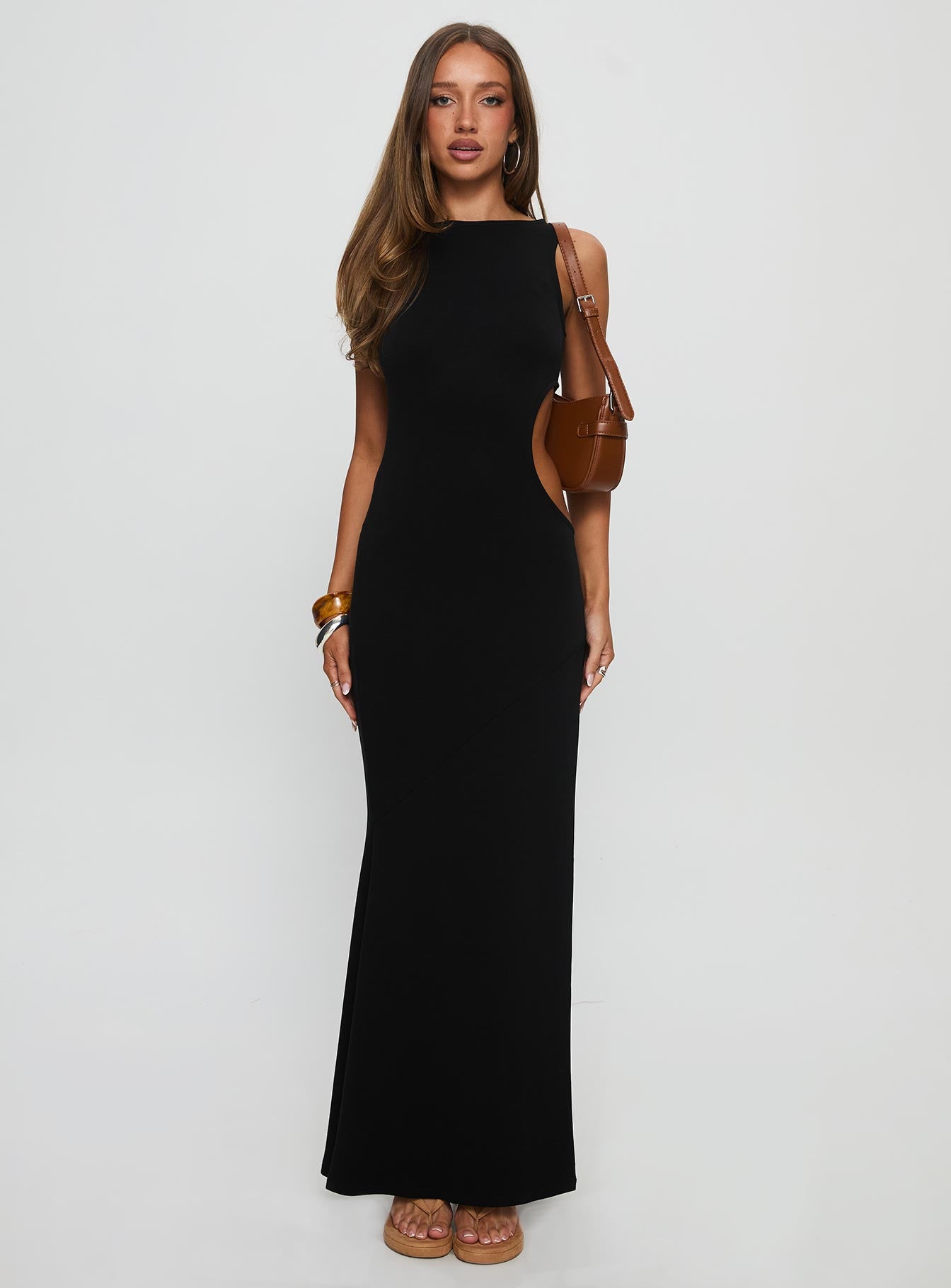 Sorcerer Keyhole Maxi Dress Black - Image 7
