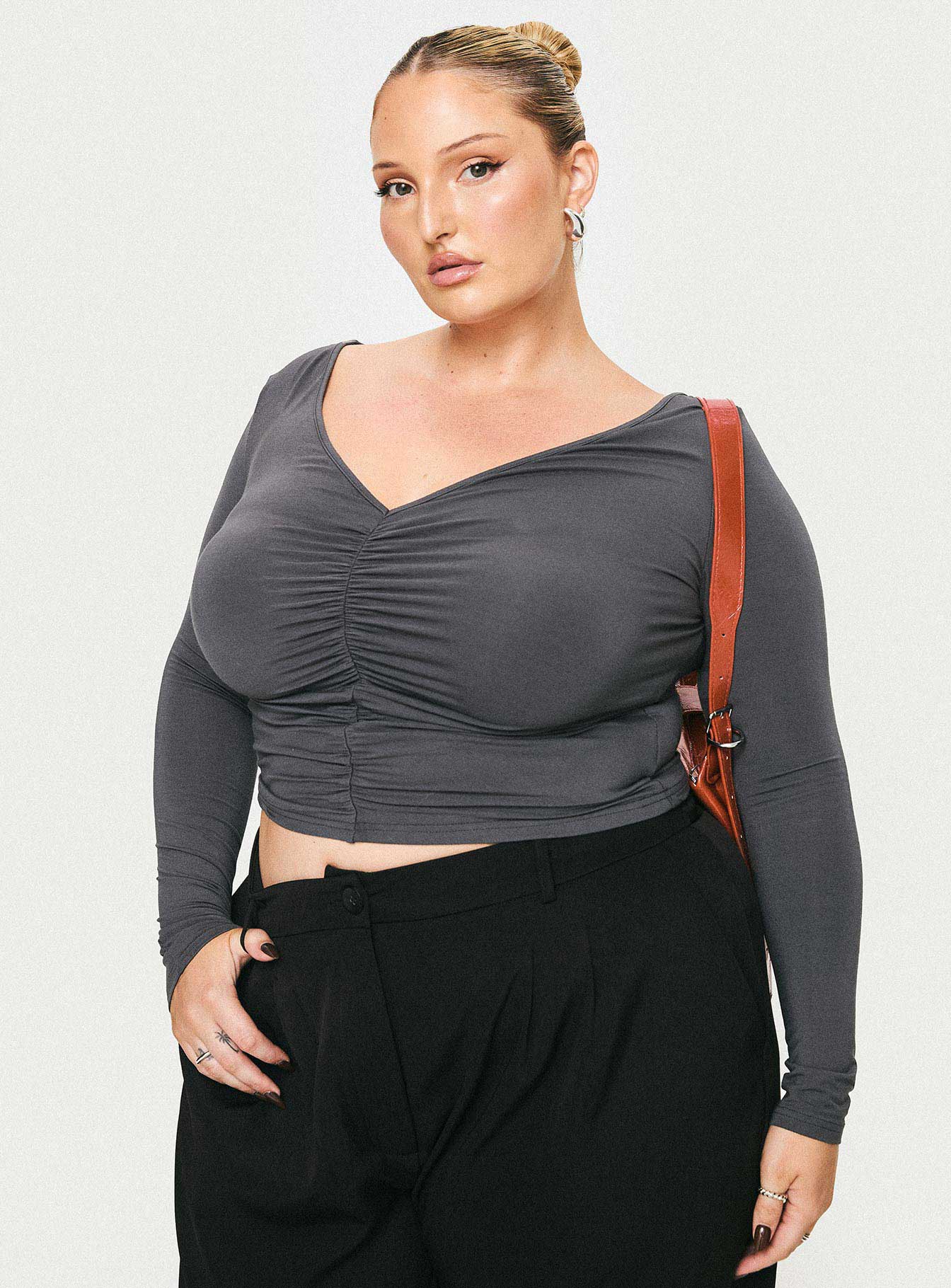 Moylan Long Sleeve Top Grey Curve - Image 7
