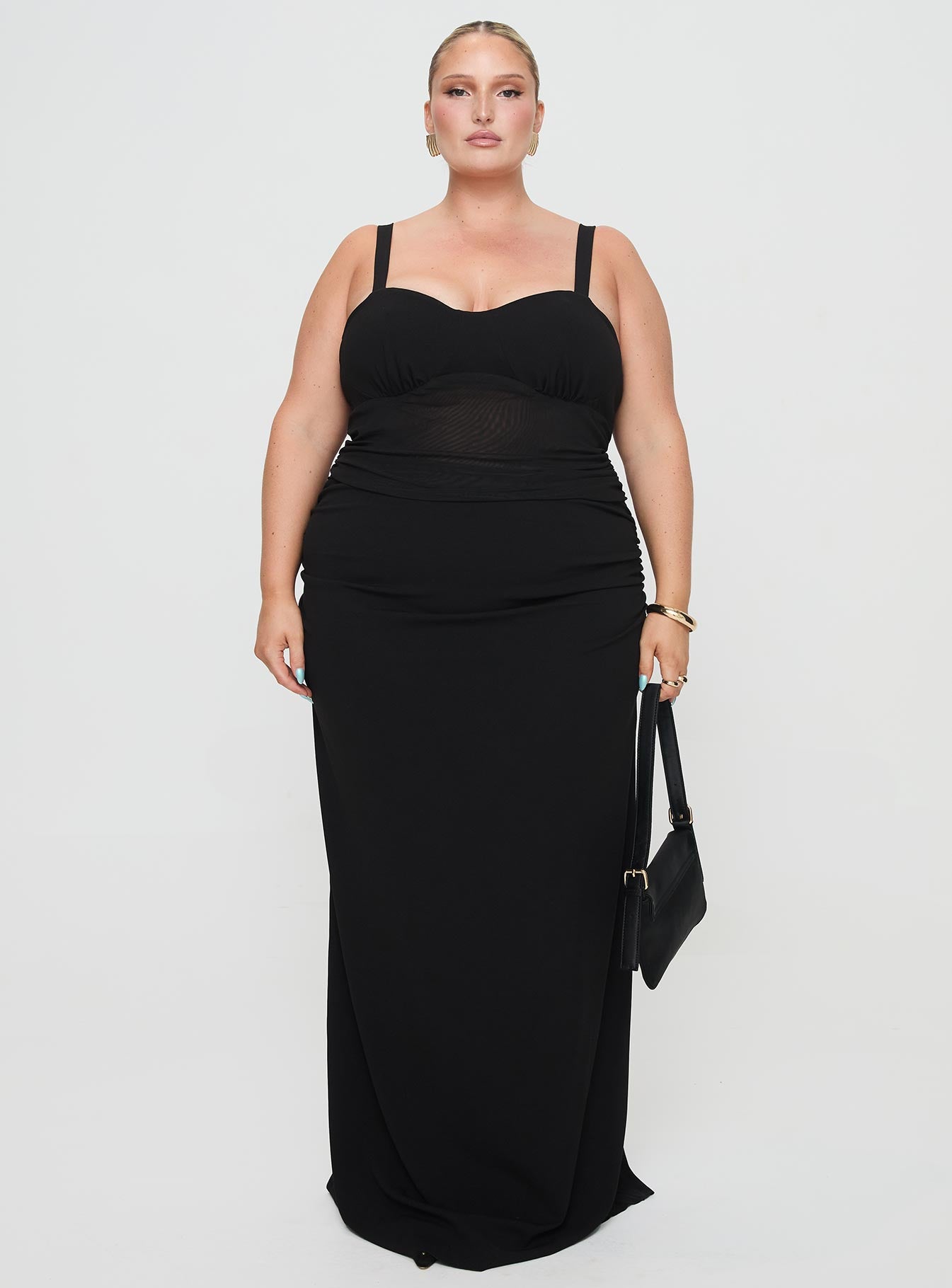 Mazzola Maxi Dress Black Curve - Image 7