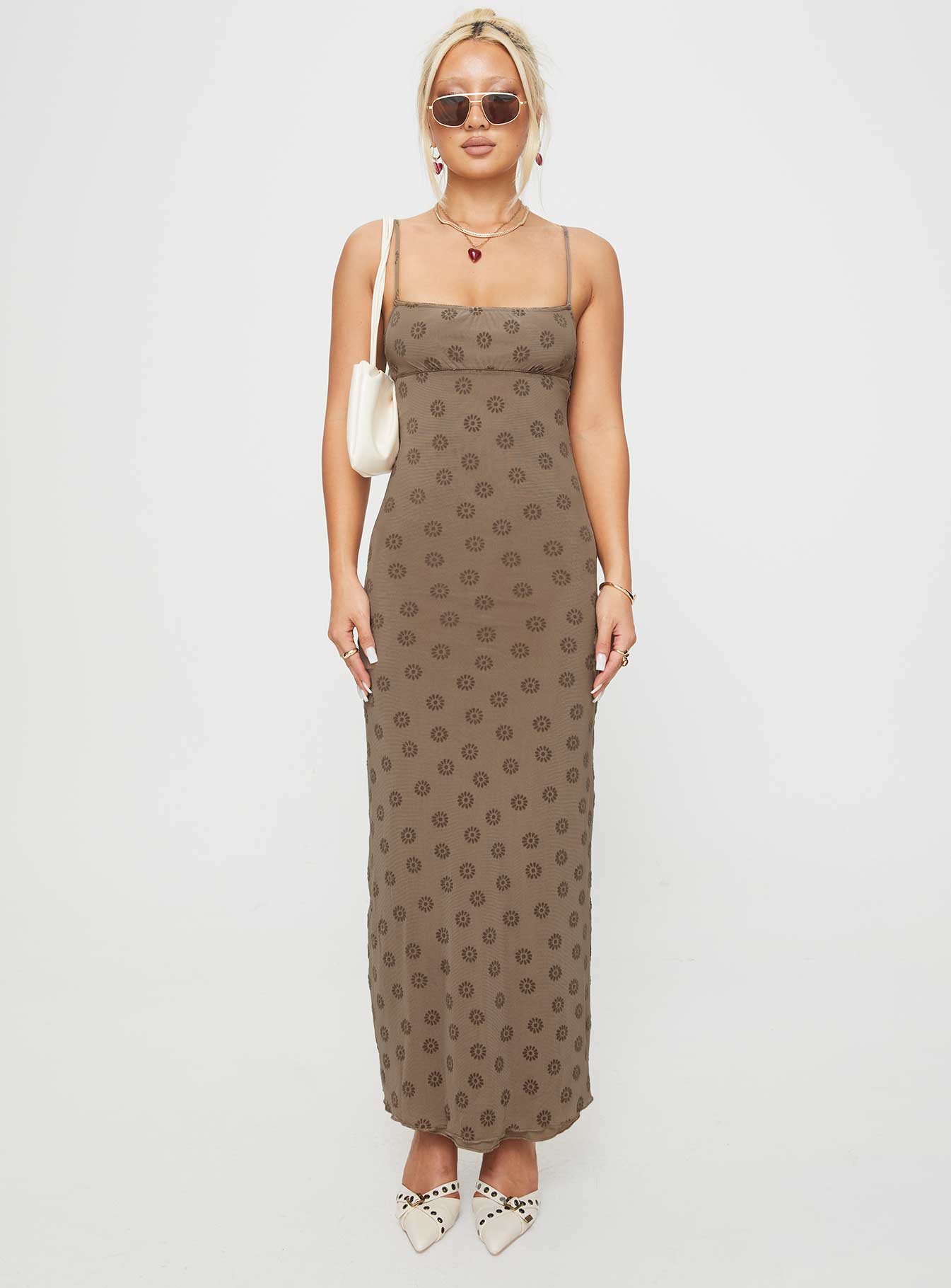 Darsih Maxi Dress Light Brown - Image 7