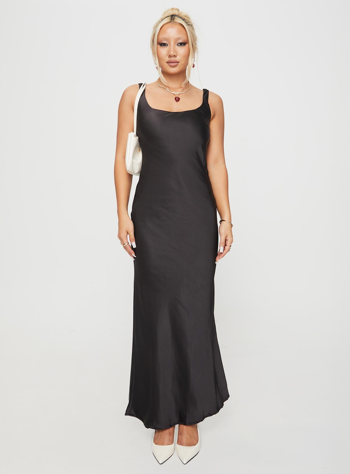 Penelopy Bias Cut Maxi Dress Black - Image 6