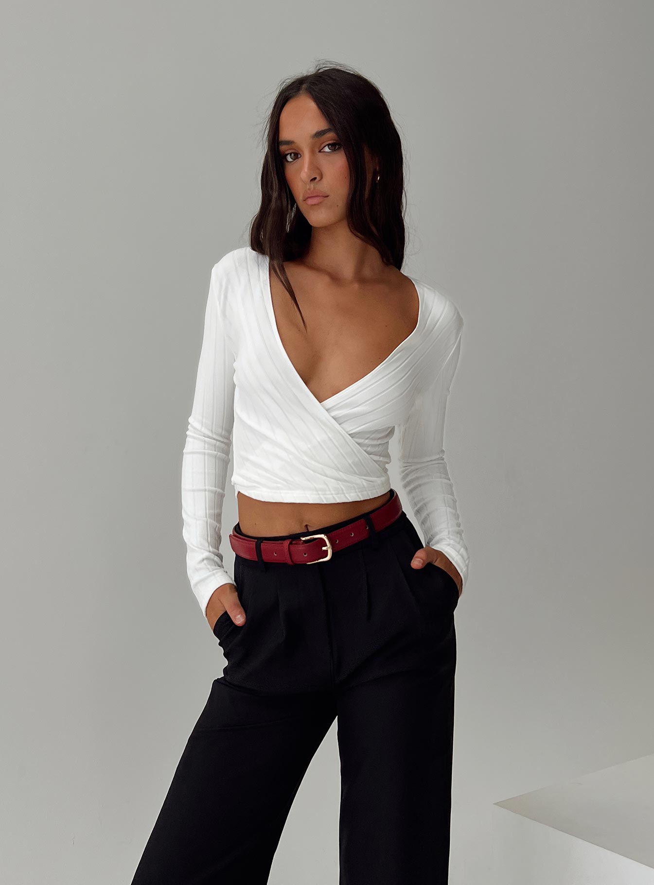 Cushien Long Sleeve Top White - Image 7