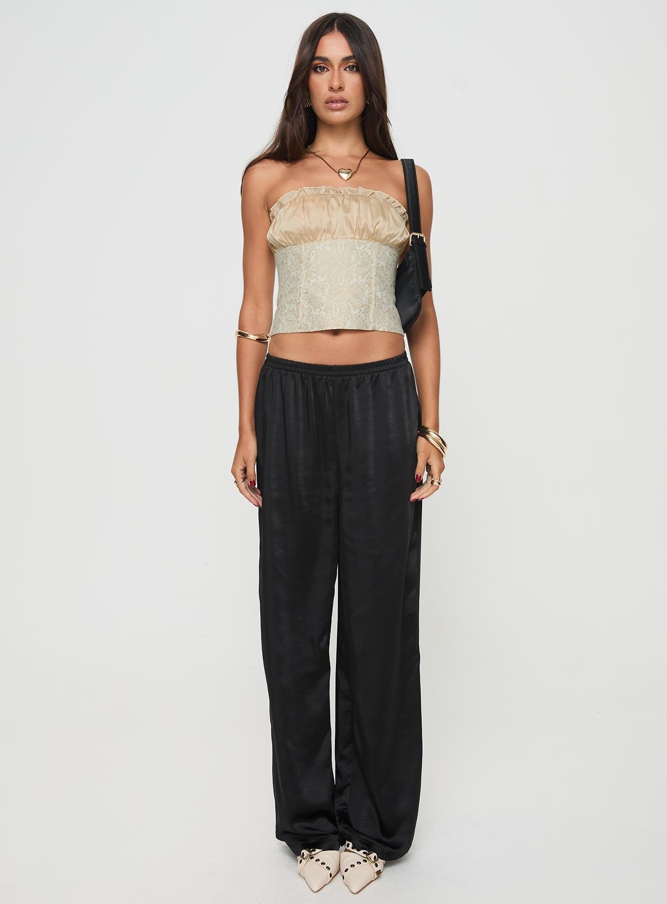 Fire For You Strapless Top Gold - Image 7