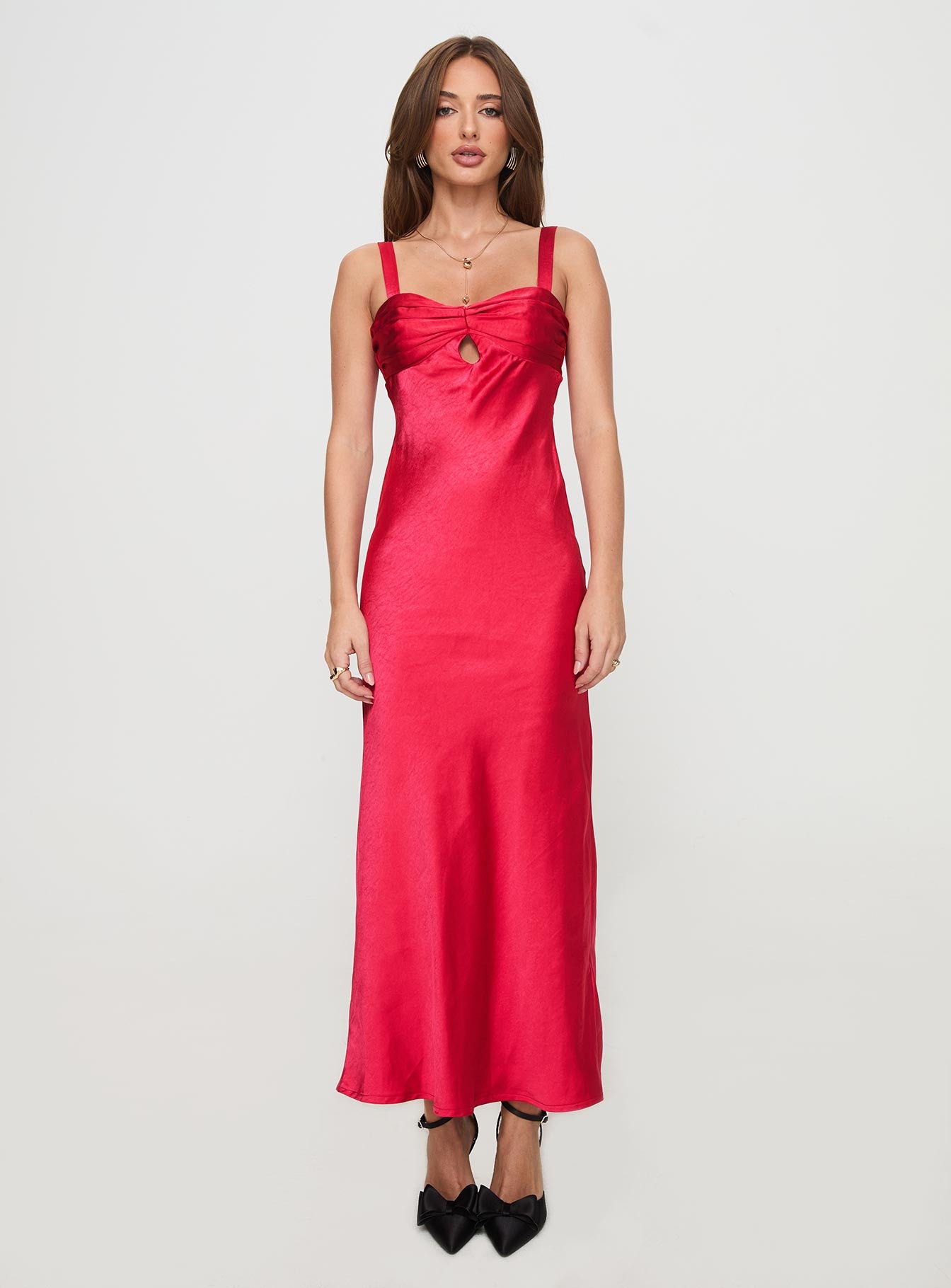 Joane Maxi Dress Red - Image 6