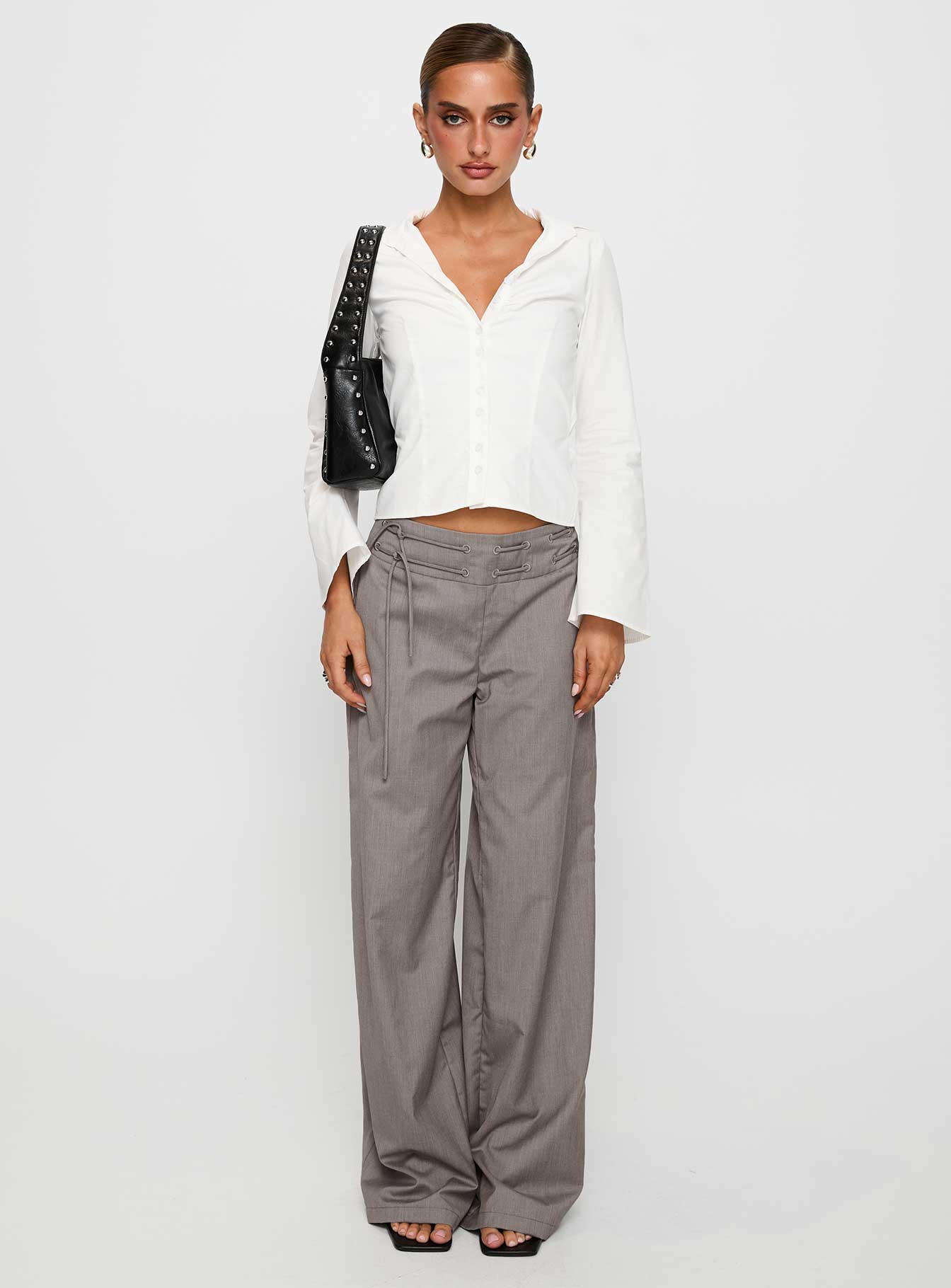 Just Have Fun Wide Leg Pant Grey - Image 7
